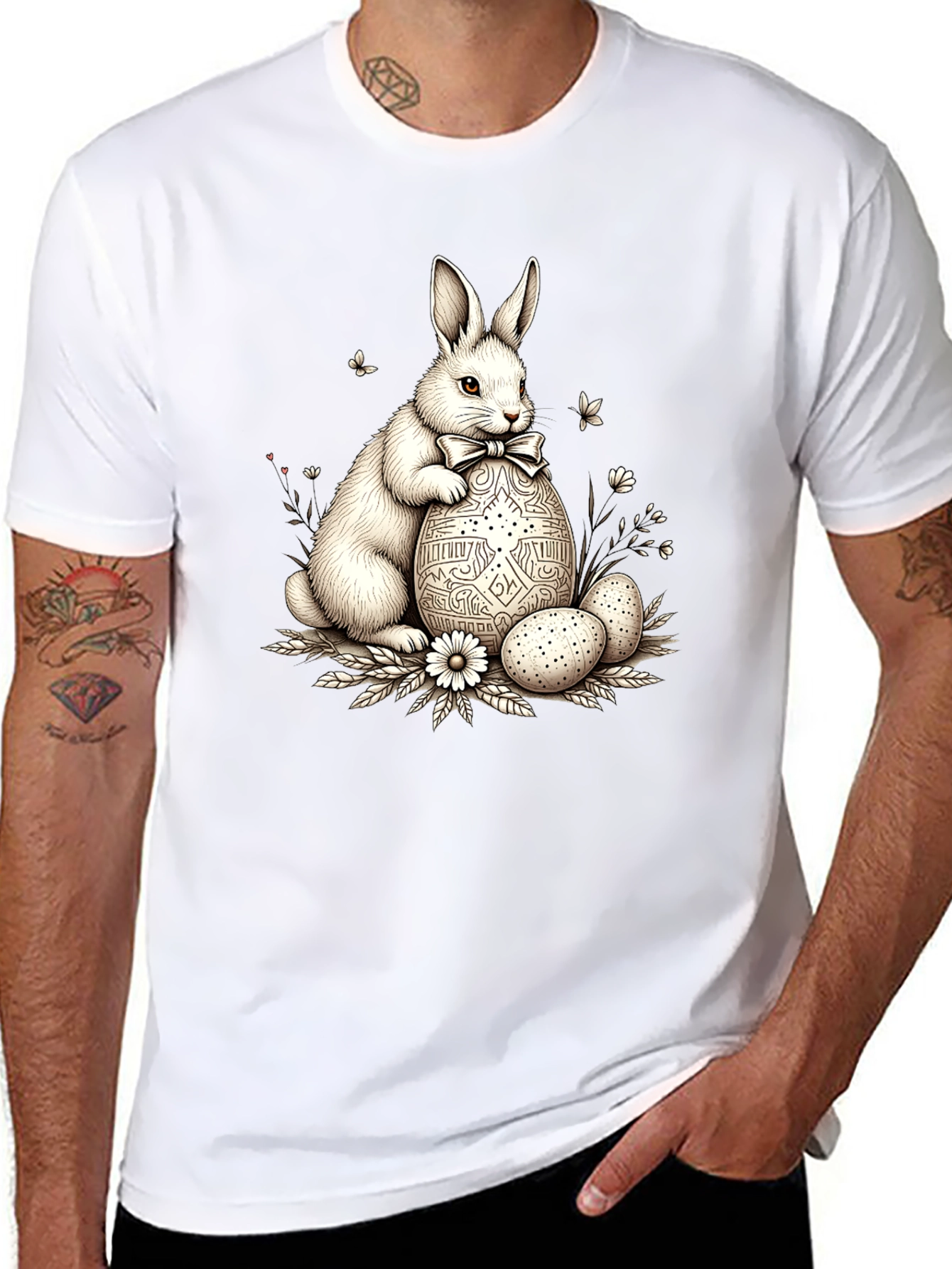 Easter Bunny T-Shirt - Cute Rabbit Egg Design