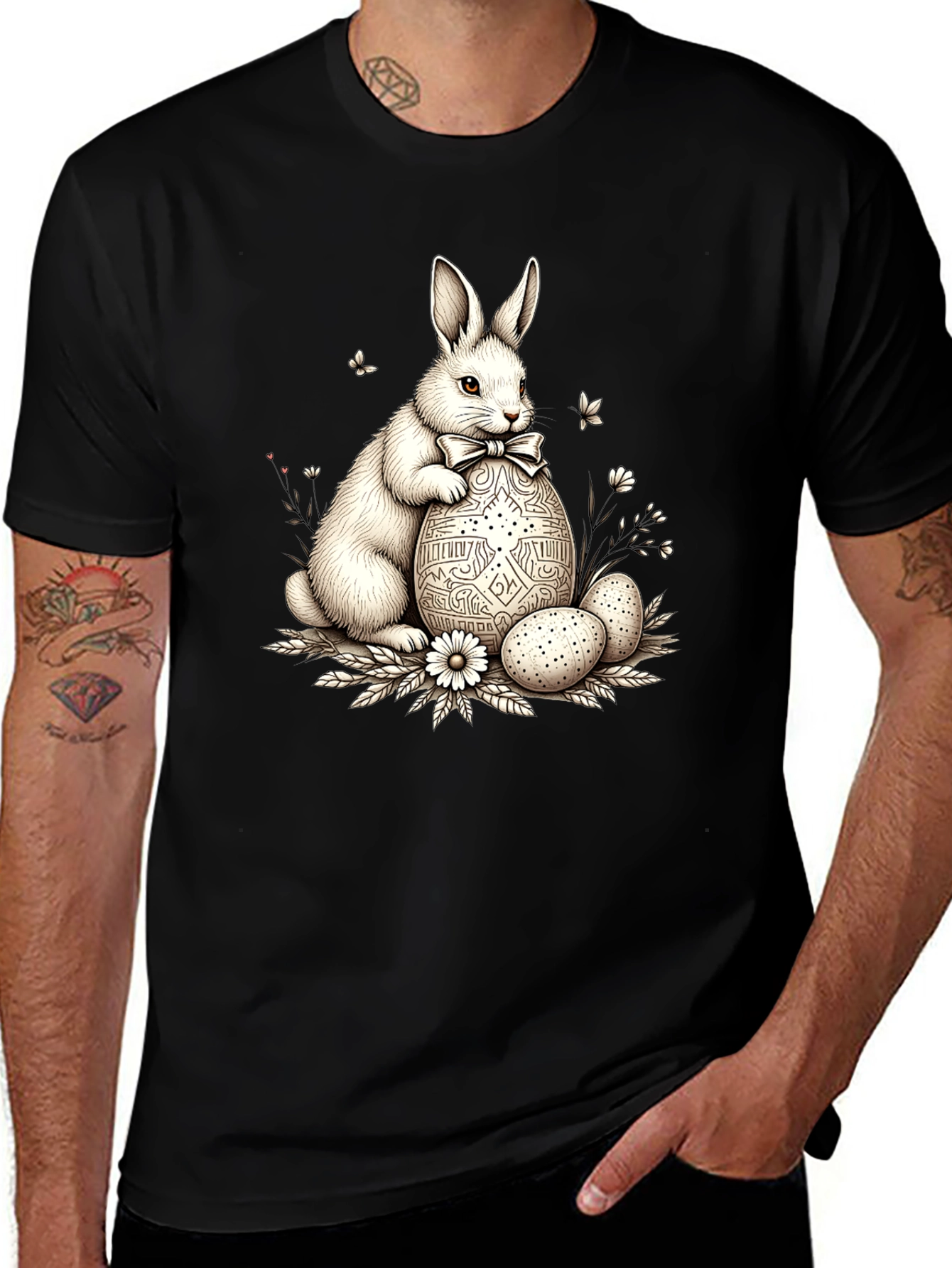 Easter Bunny T-Shirt - Cute Rabbit Egg Design