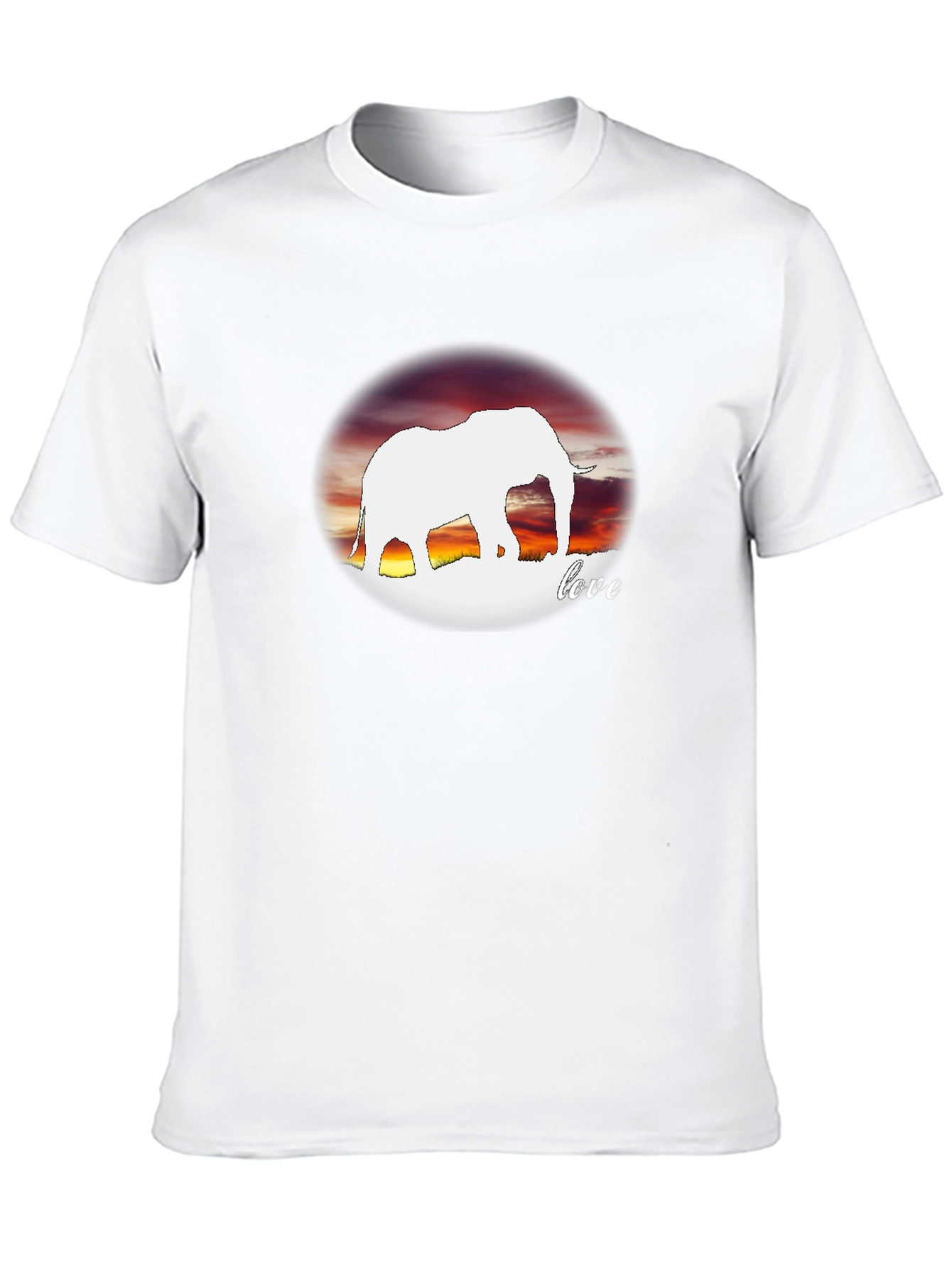 Elephant Love Graphic Black Tee