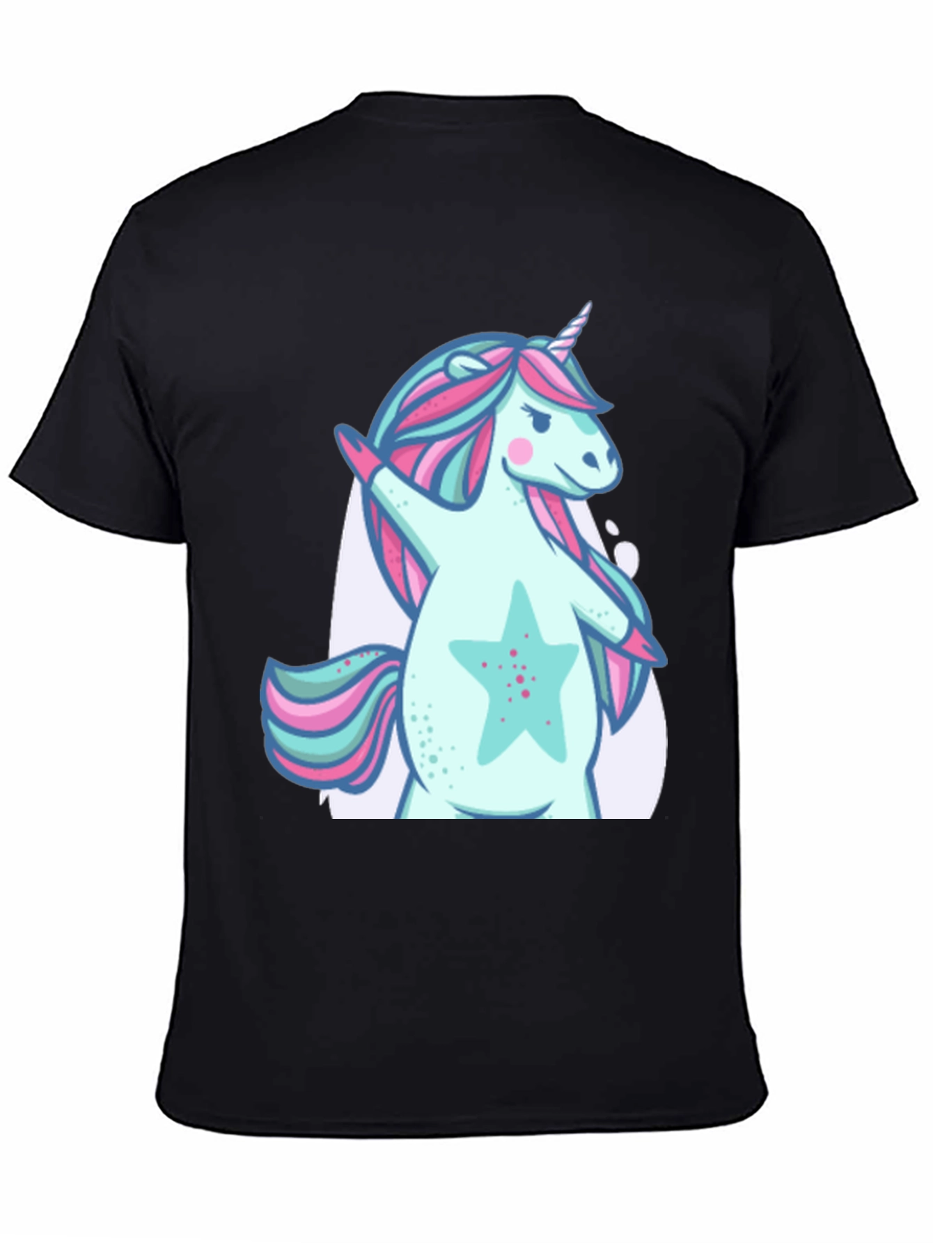 Unicorn Dab Black T-Shirt