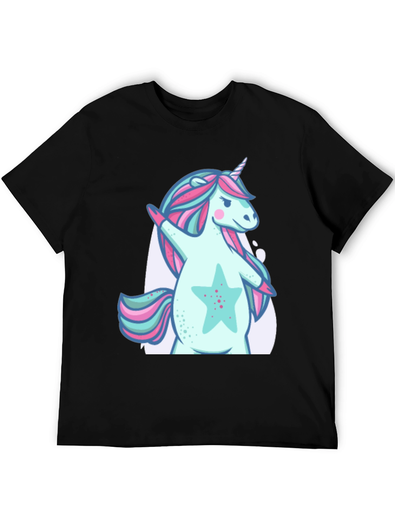 Unicorn Dab Black T-Shirt