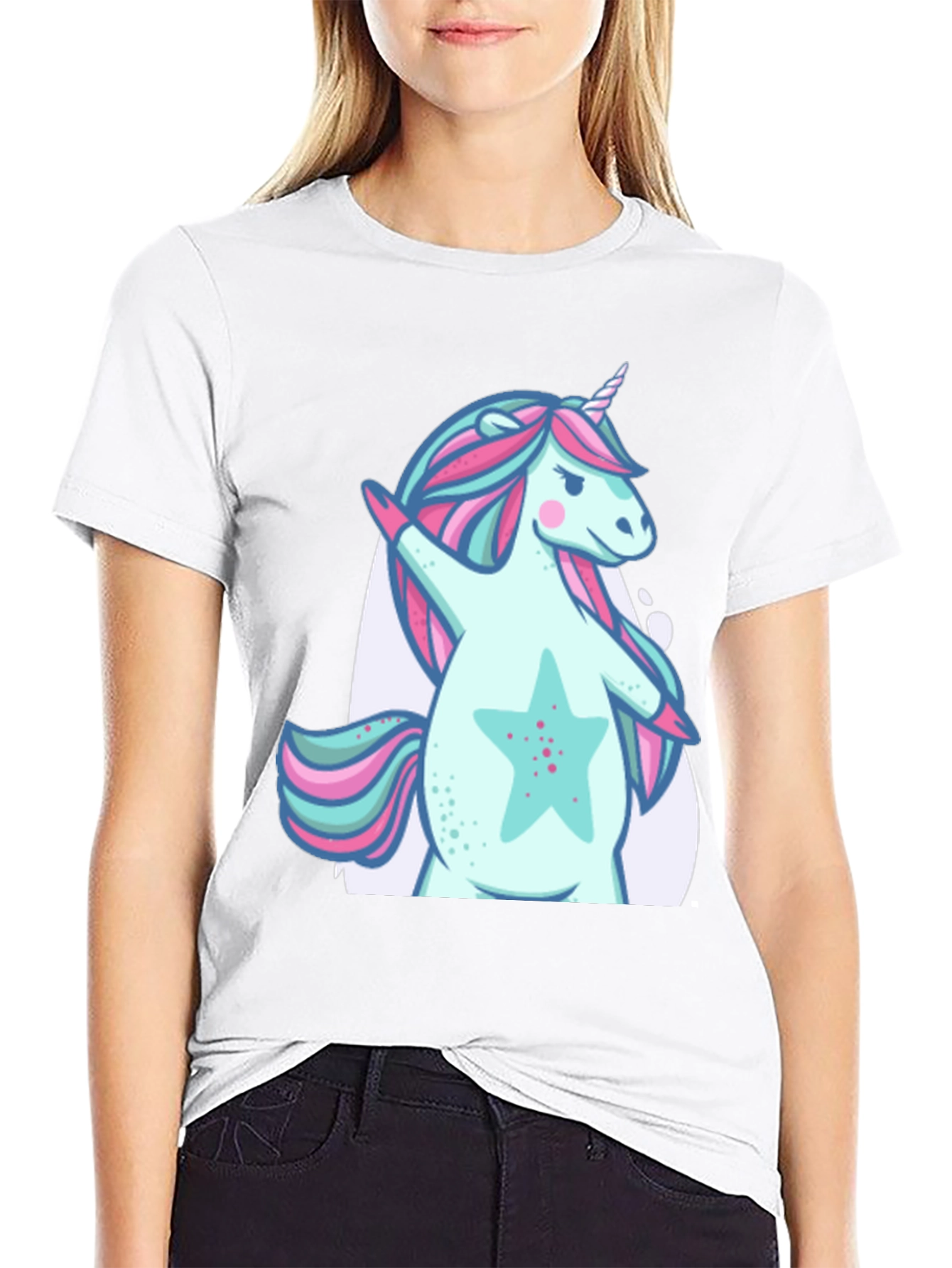Unicorn Dab Black T-Shirt