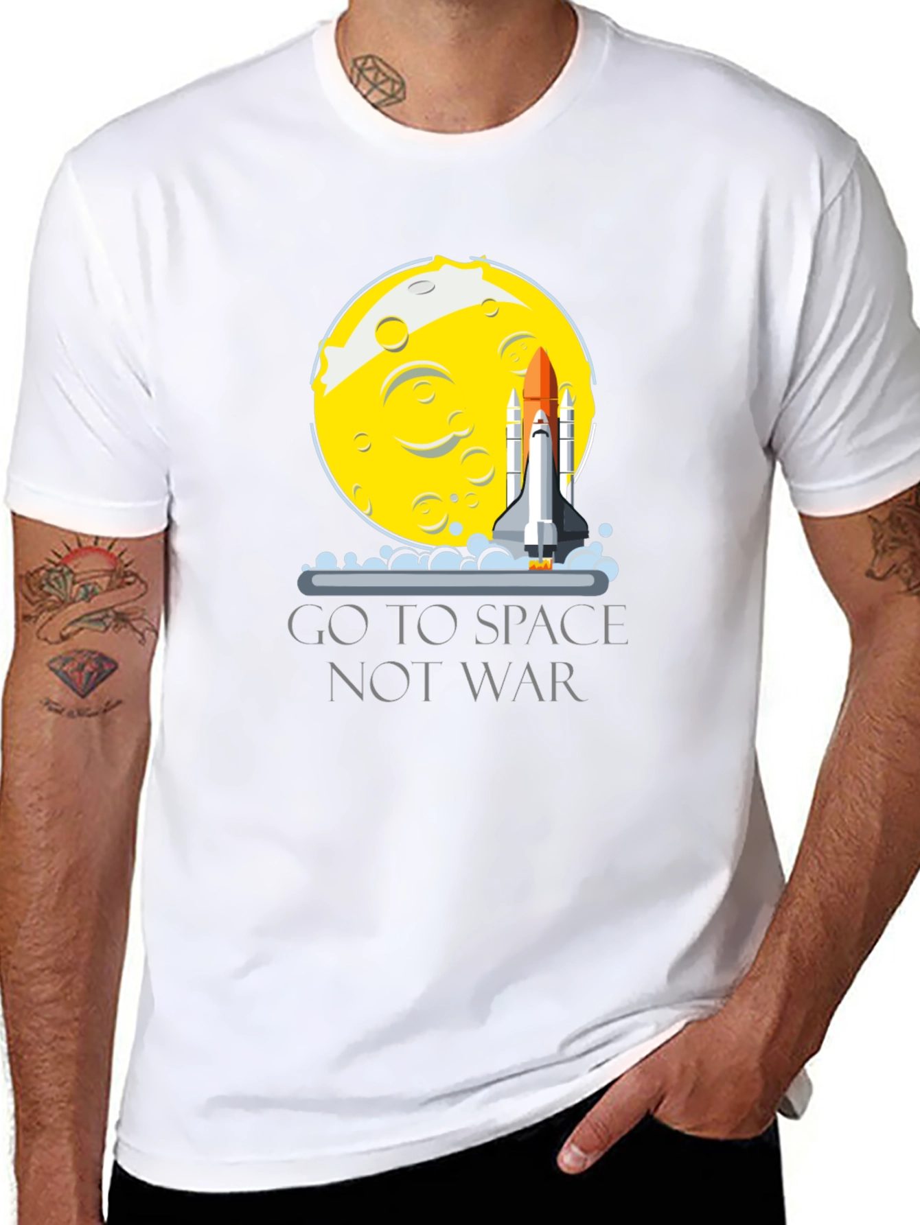 Go To Space Not War T-Shirt