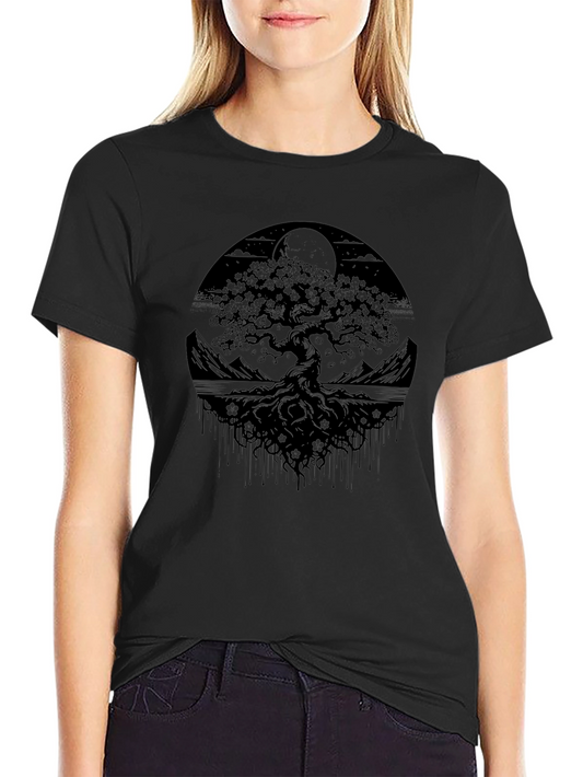 Bonsai Tree Graphic Tee - Mens Black T-Shirt