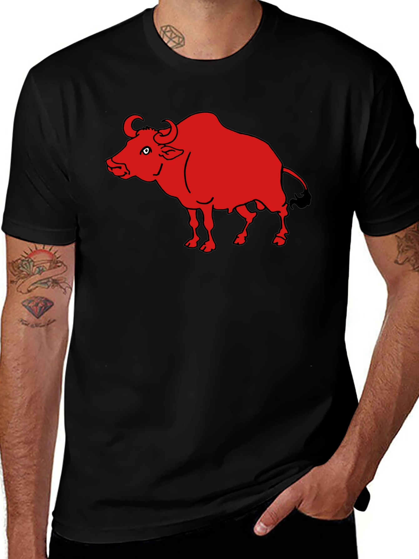 Red Bull Graphic T-Shirt - Black Cotton Tee