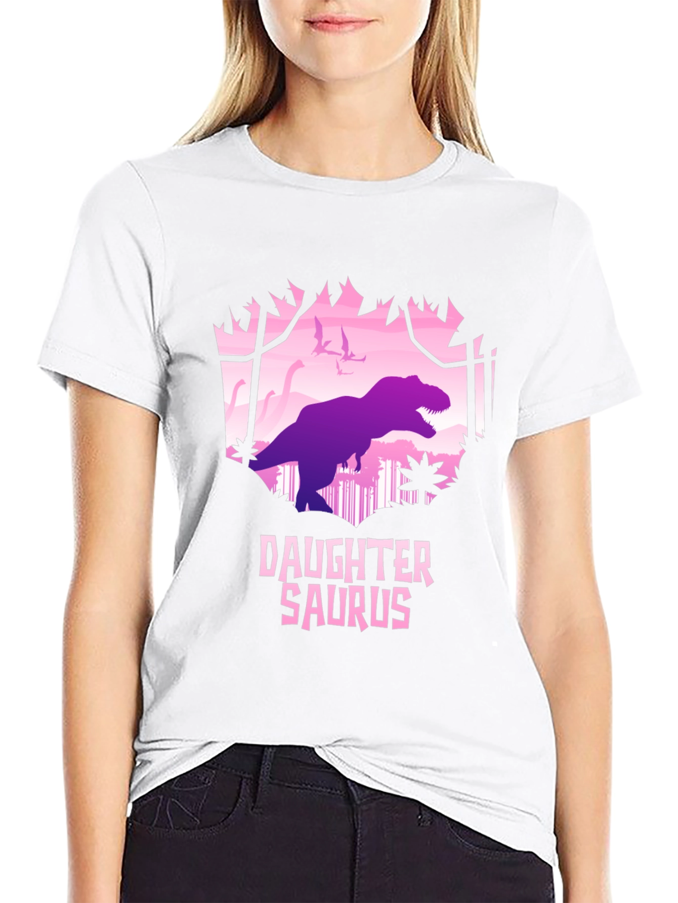 Daughter Saurus T-Shirt - Dinosaur Tee