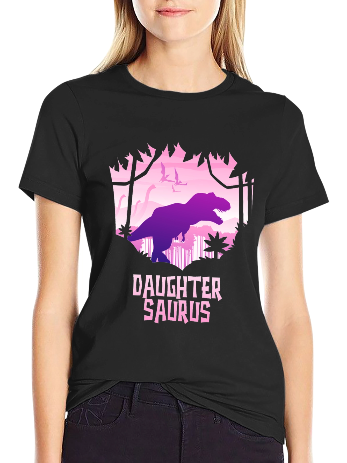 Daughter Saurus T-Shirt - Dinosaur Tee