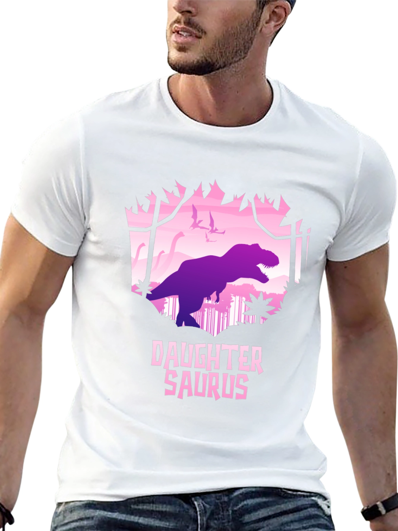 Daughter Saurus T-Shirt - Dinosaur Tee