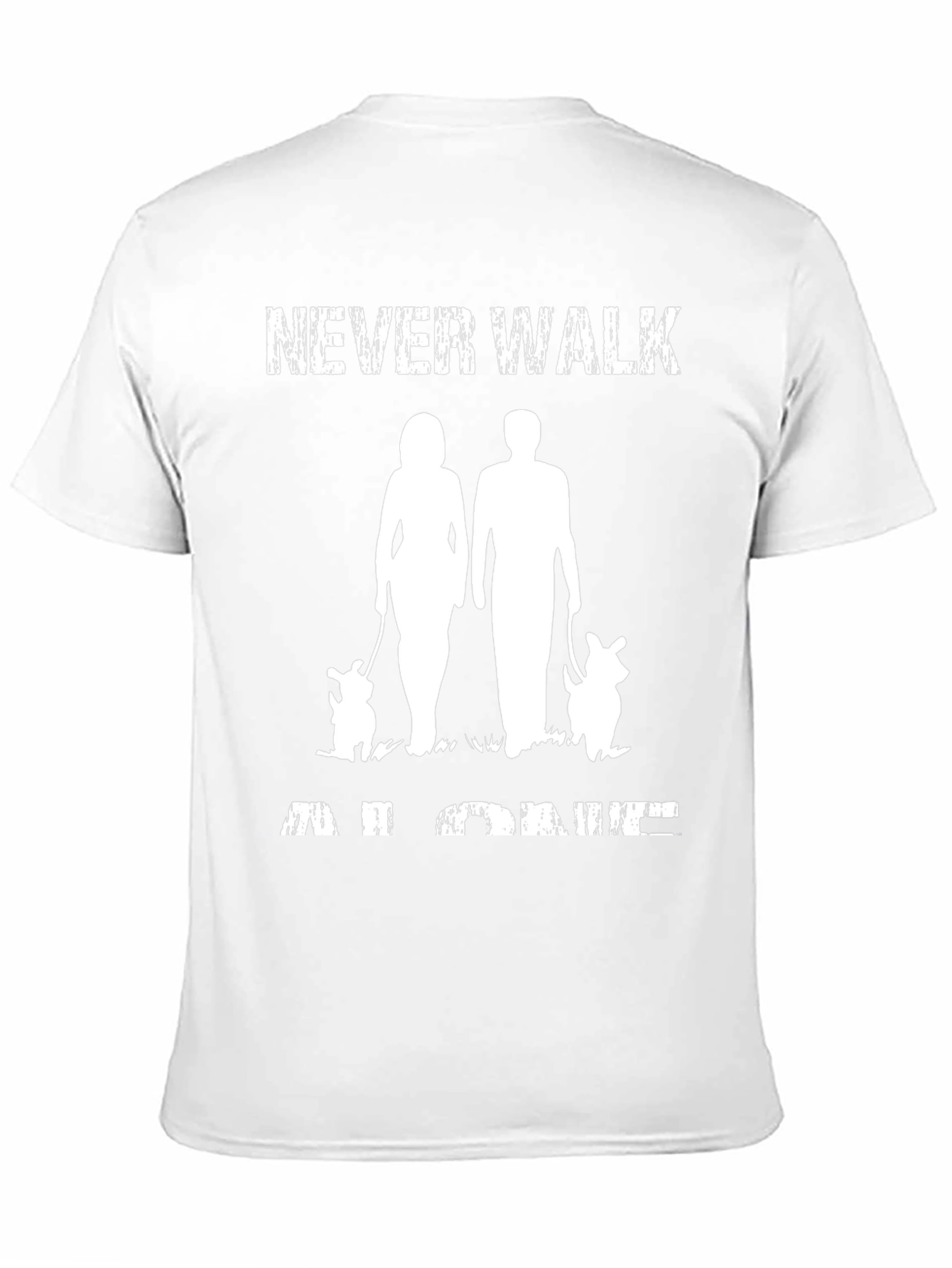 Never Walk Alone Couple Dogs T-Shirt