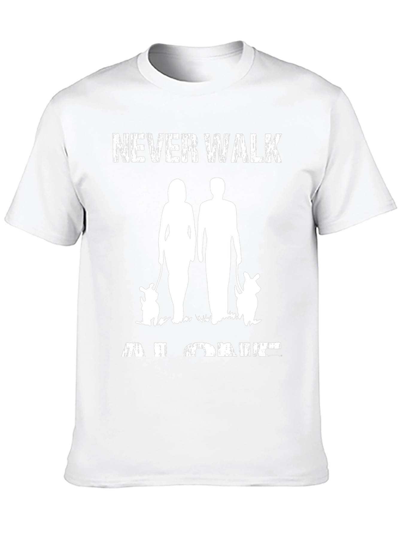 Never Walk Alone Couple Dogs T-Shirt