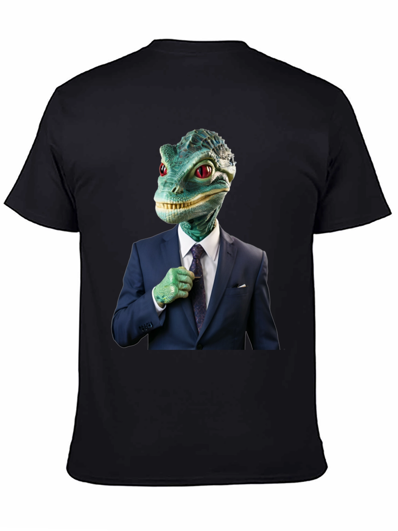 Dapper Reptilian T-Shirt: Business Lizard Design
