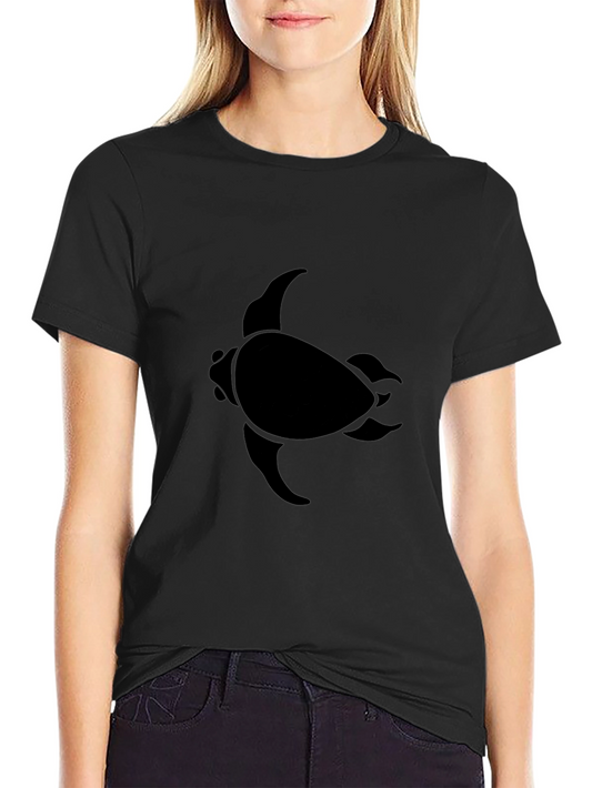 Black Turtle Graphic Tee - Casual Comfort