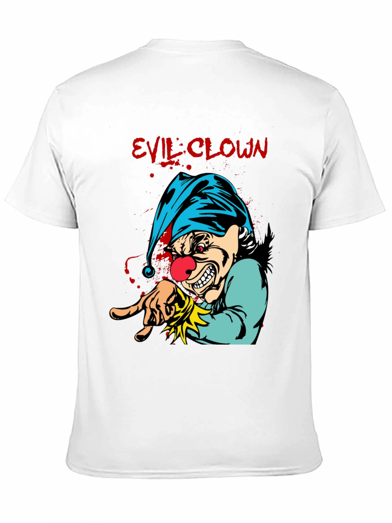 Evil Clown Graphic Tee - Mens Black T-Shirt