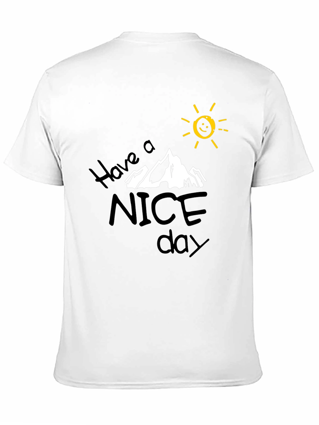 Have A Nice Day Graphic Tee - Black