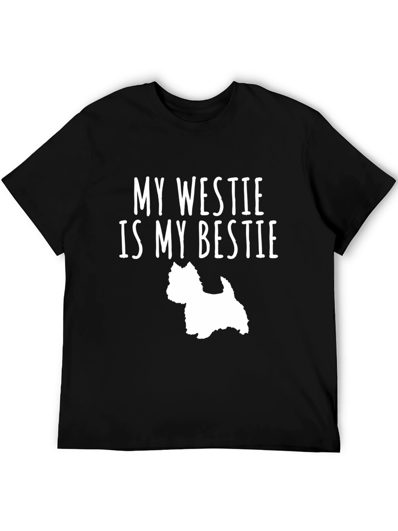 My Westie is My Bestie Black T-Shirt