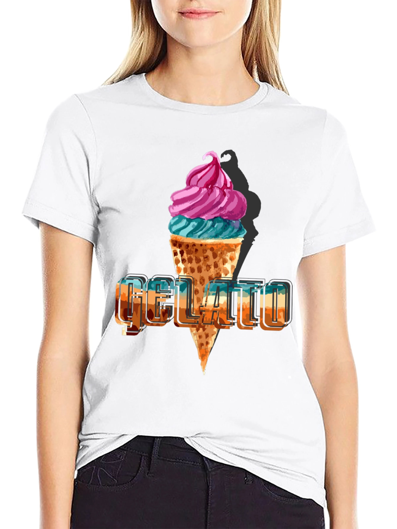 Gelato Graphic T-Shirt - Cool Summer Style