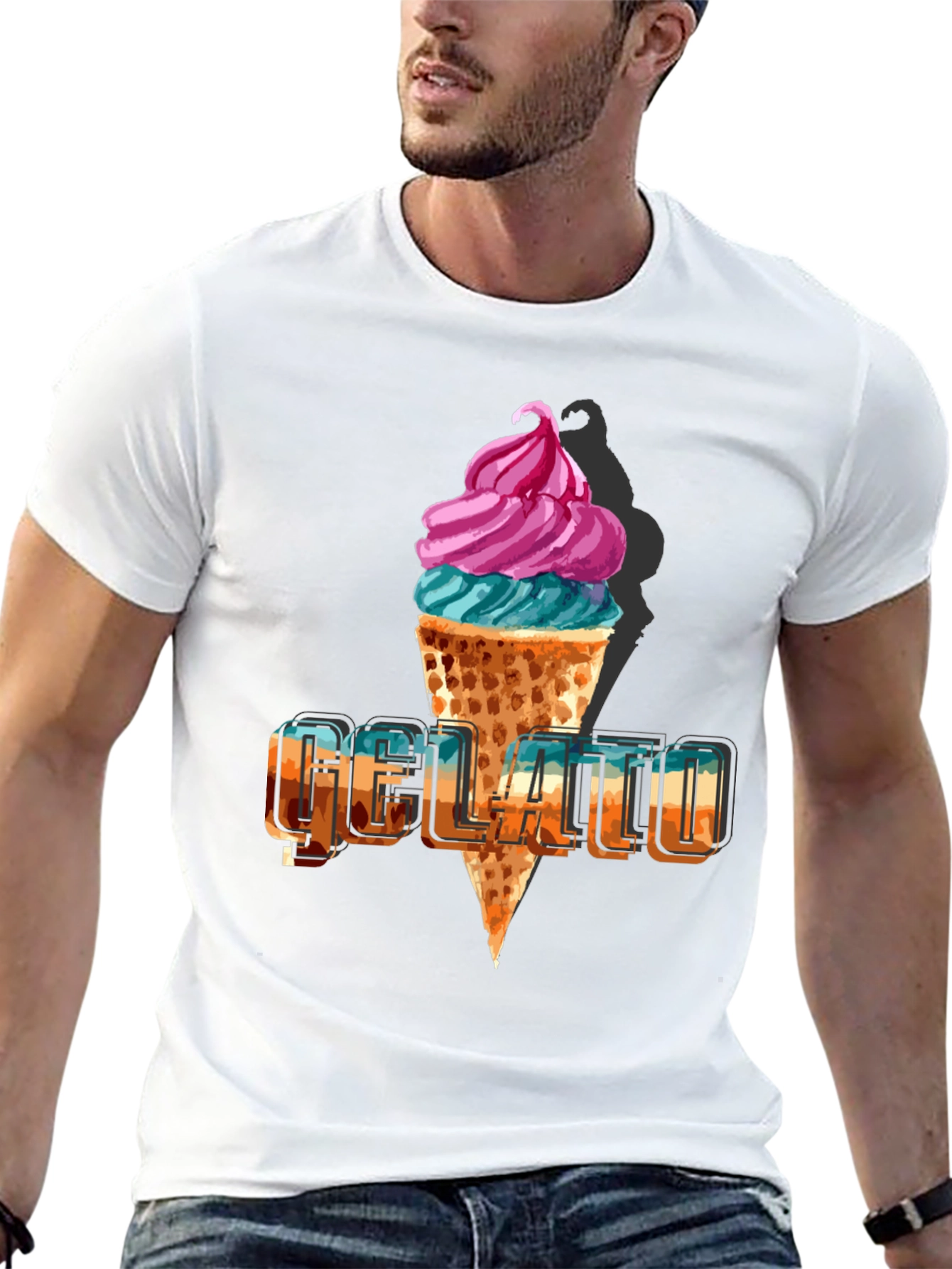 Gelato Graphic T-Shirt - Cool Summer Style