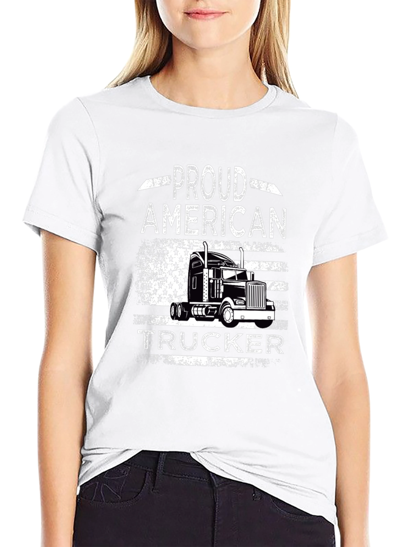 Proud American Trucker Graphic Tee