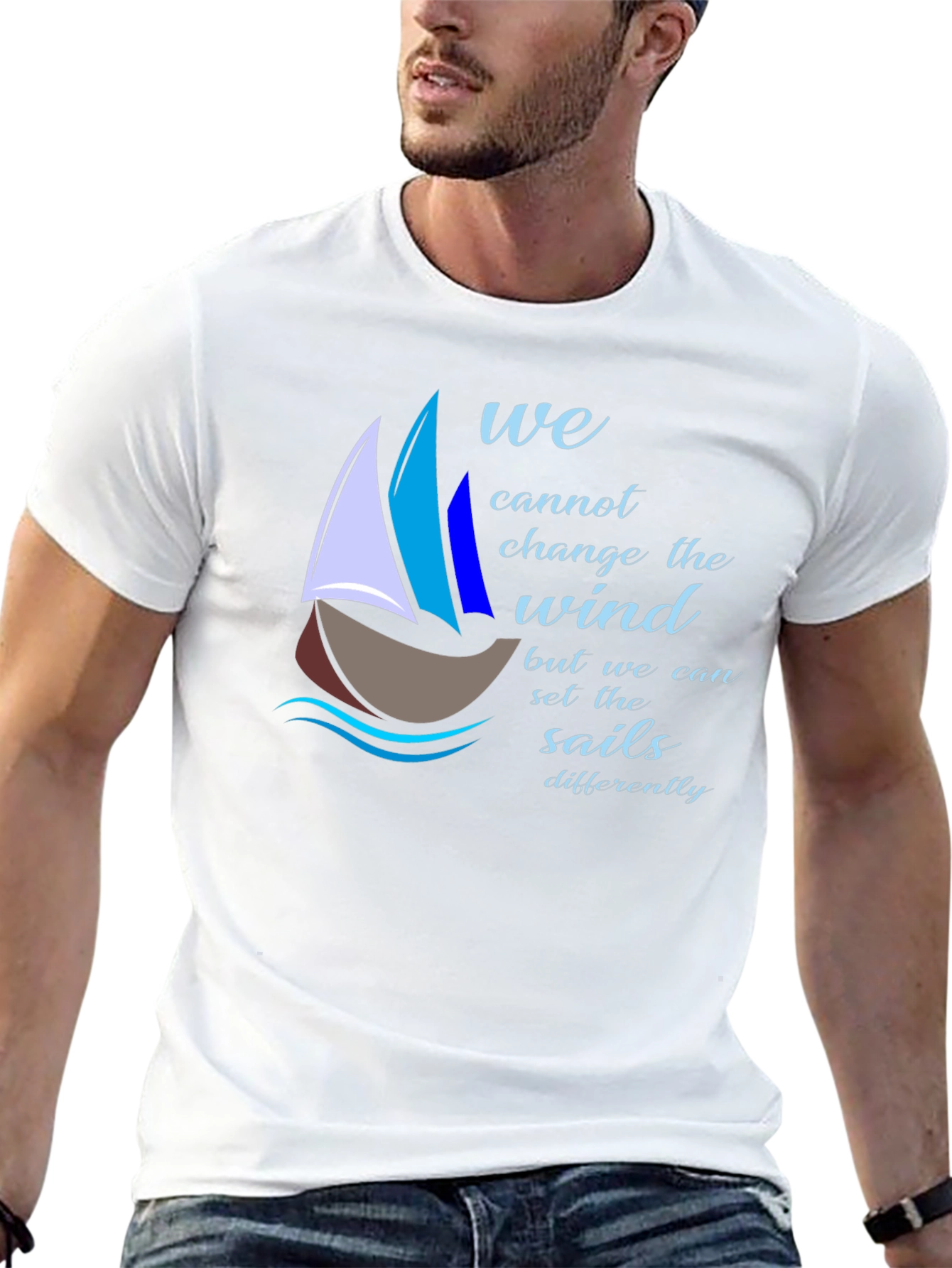 Sailing Quote T-Shirt - Change the Sails!