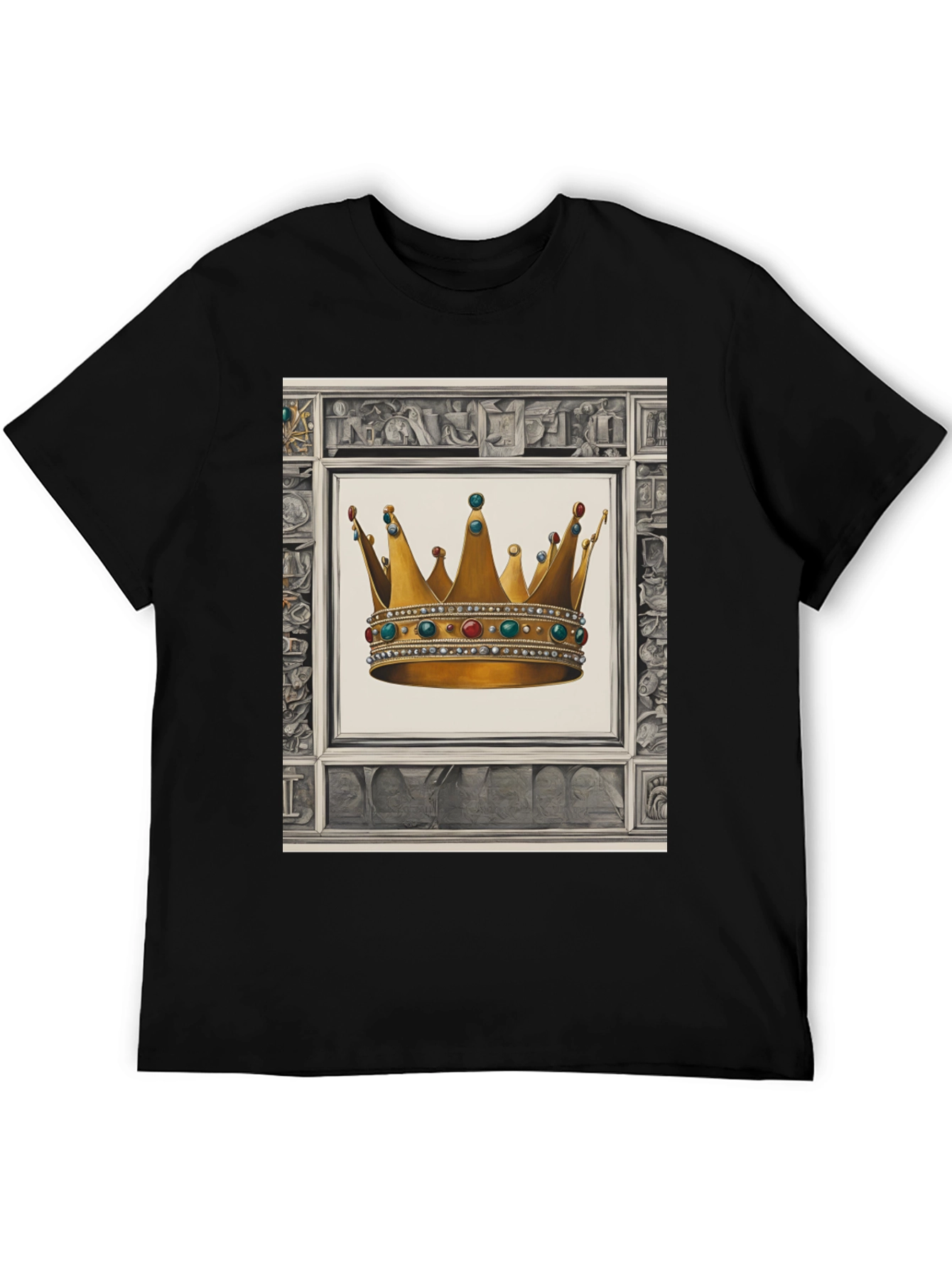 Royal Crown Graphic Tee - Black