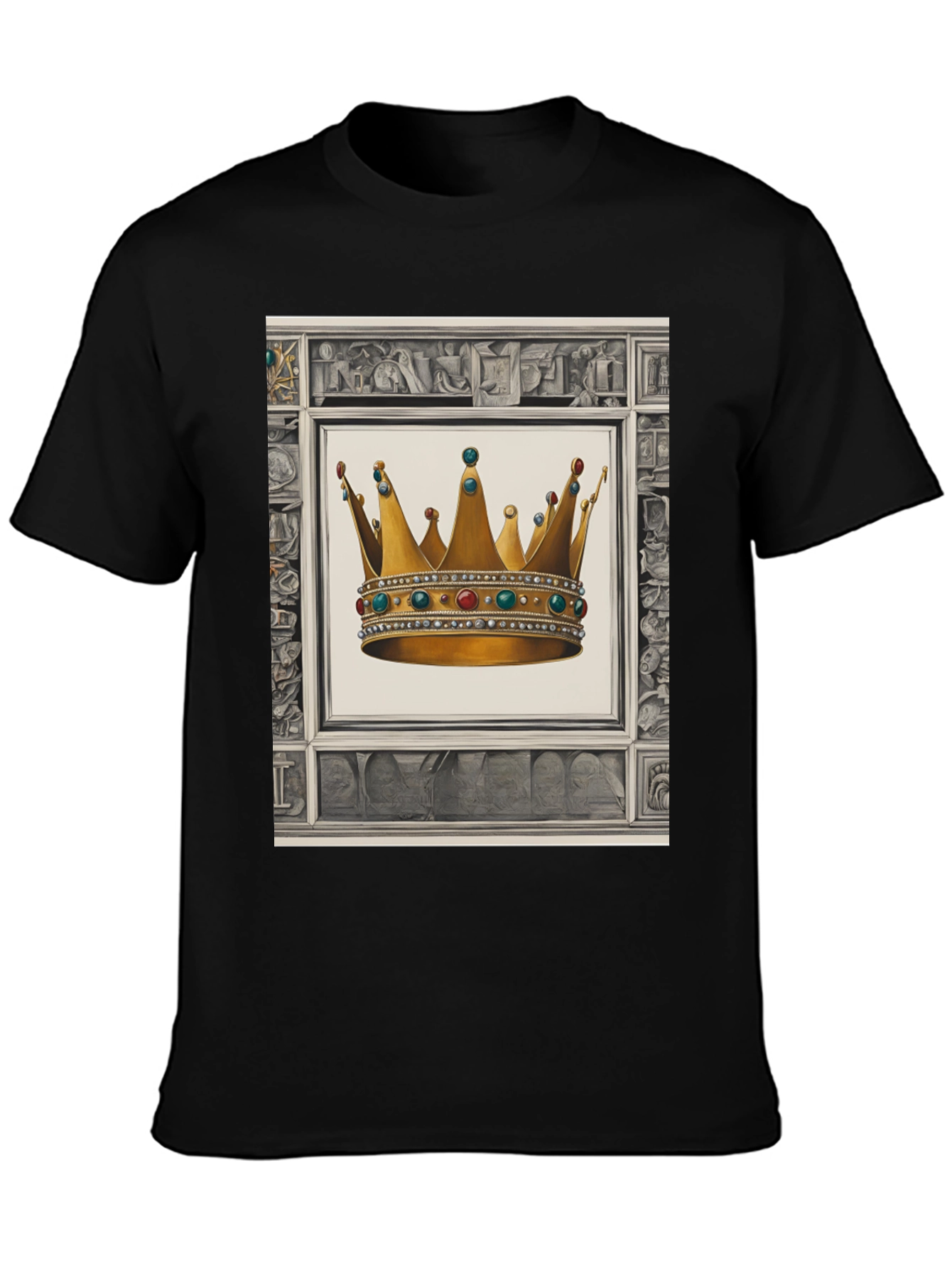 Royal Crown Graphic Tee - Black