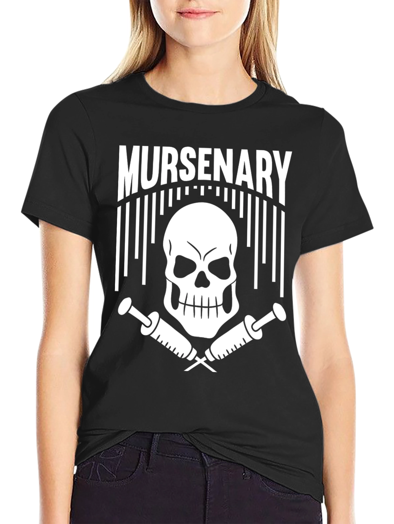 Murcenary Skull & Syringe Graphic Tee
