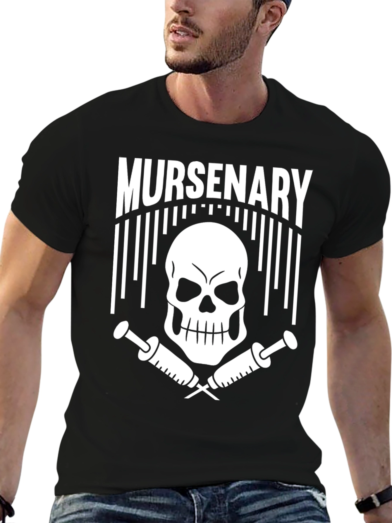 Murcenary Skull & Syringe Graphic Tee