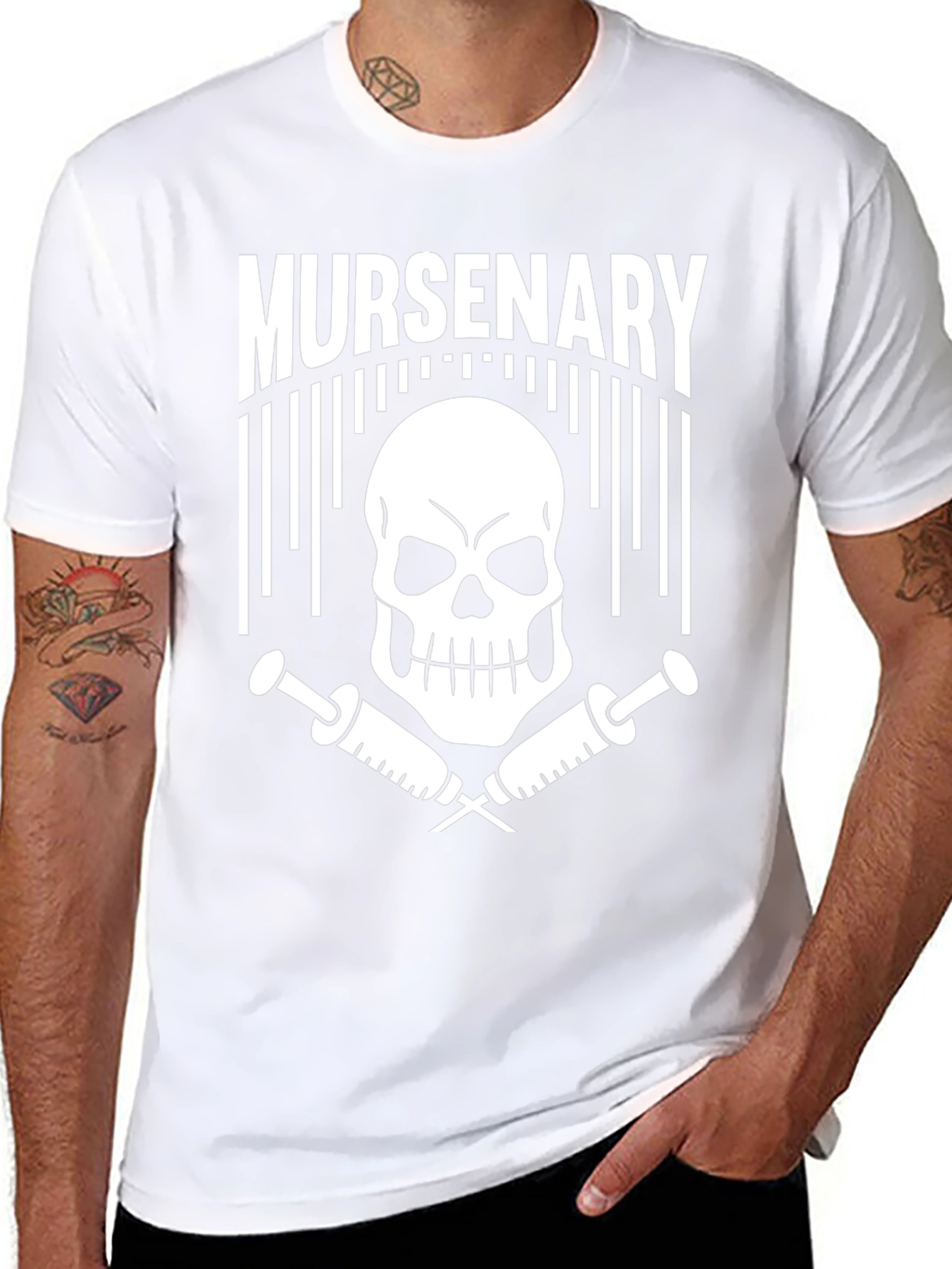 Murcenary Skull & Syringe Graphic Tee