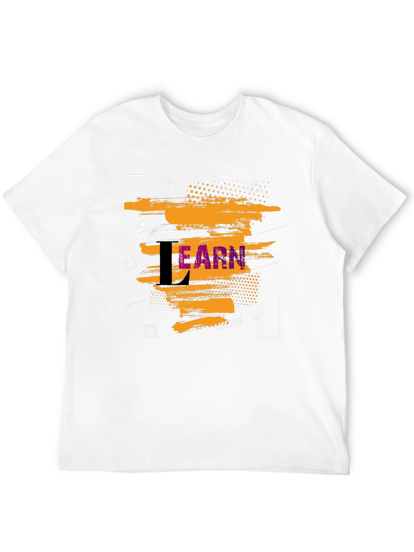 Stylish Learn Graphic Black T-Shirt