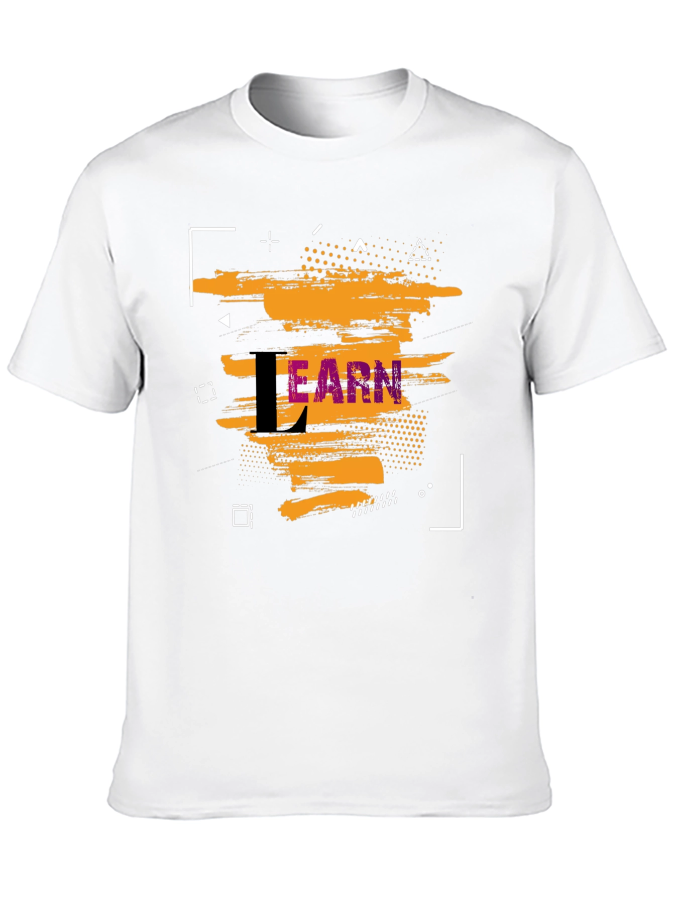 Stylish Learn Graphic Black T-Shirt