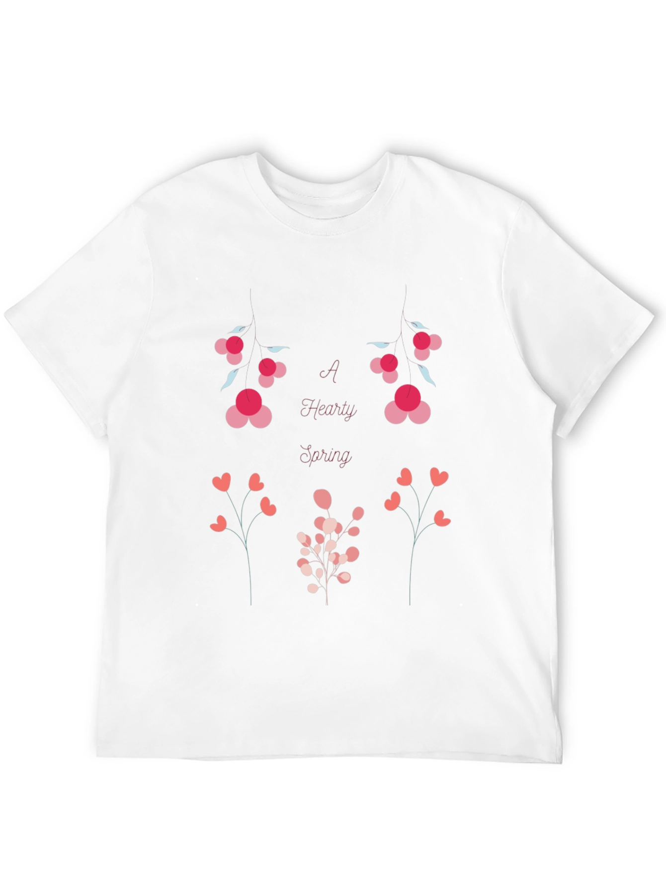 Hearty Spring Graphic T-Shirt - Black