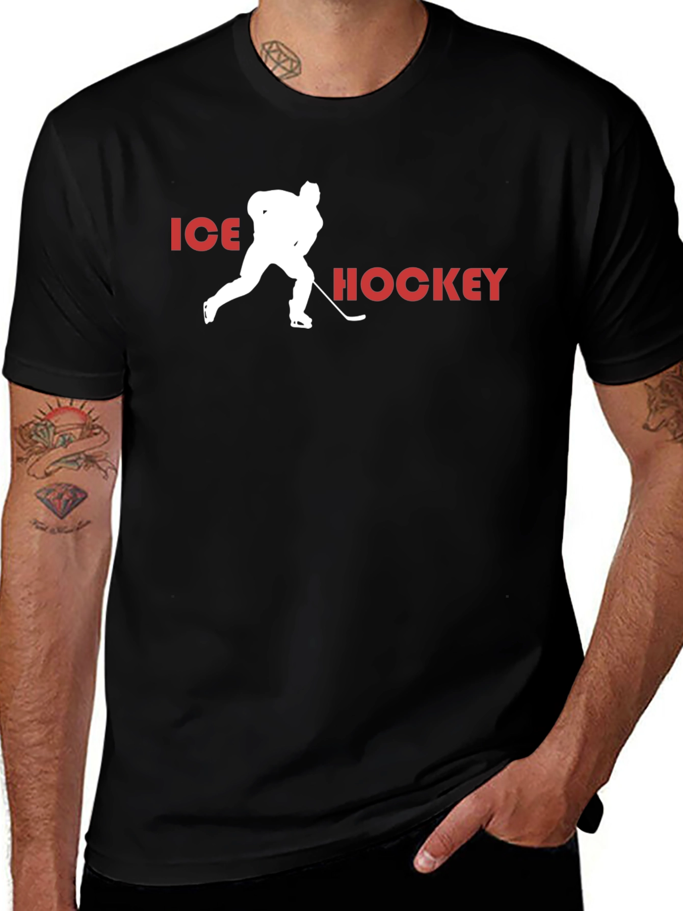Ice Hockey Graphic Tee - Sportswear Fan Apparel