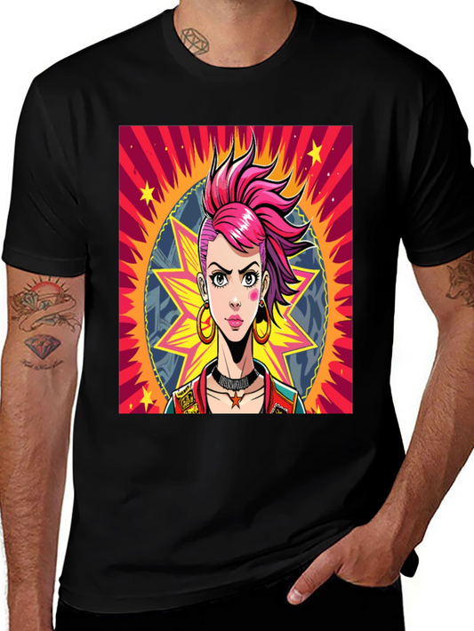 Edgy Cartoon Graphic Tee