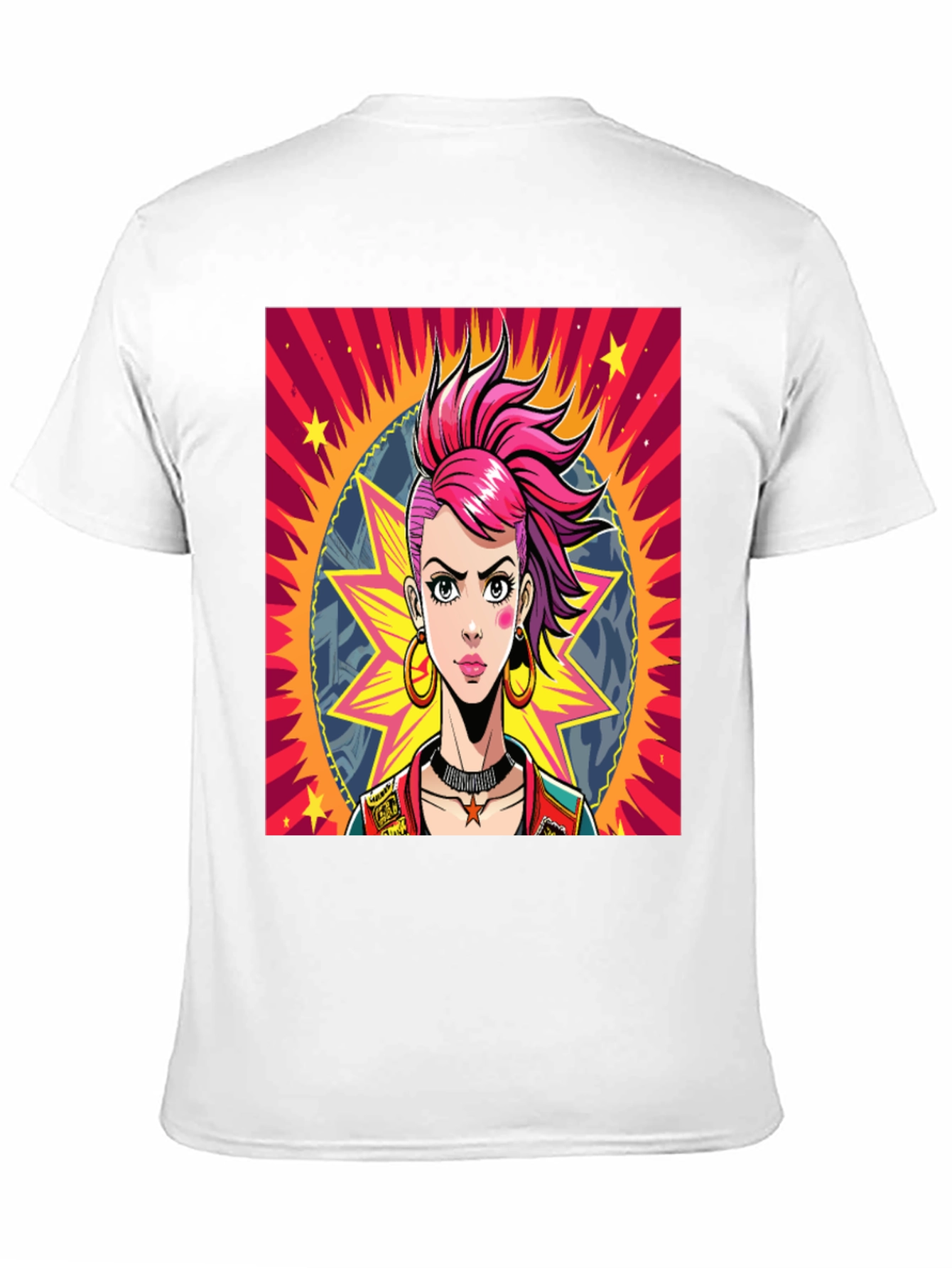 Edgy Cartoon Graphic Tee