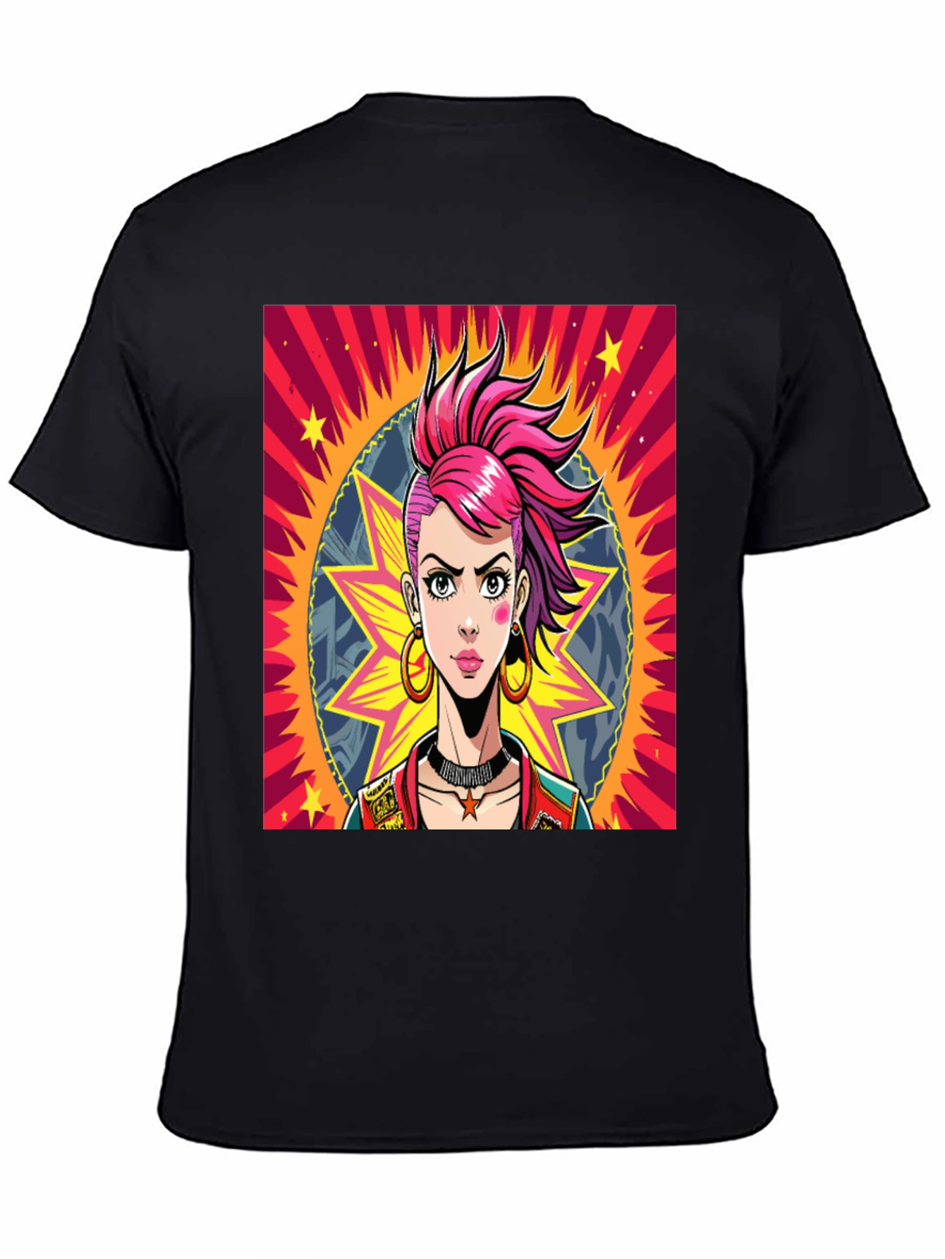 Edgy Cartoon Graphic Tee