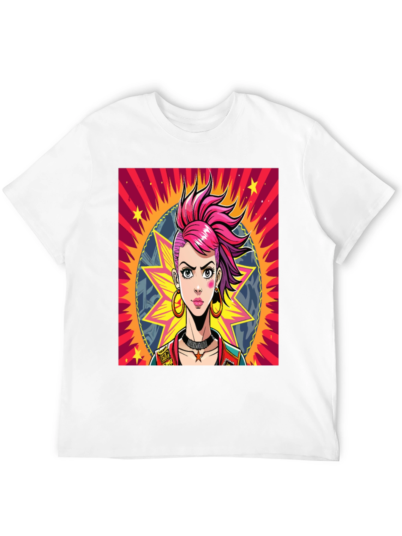 Edgy Cartoon Graphic Tee