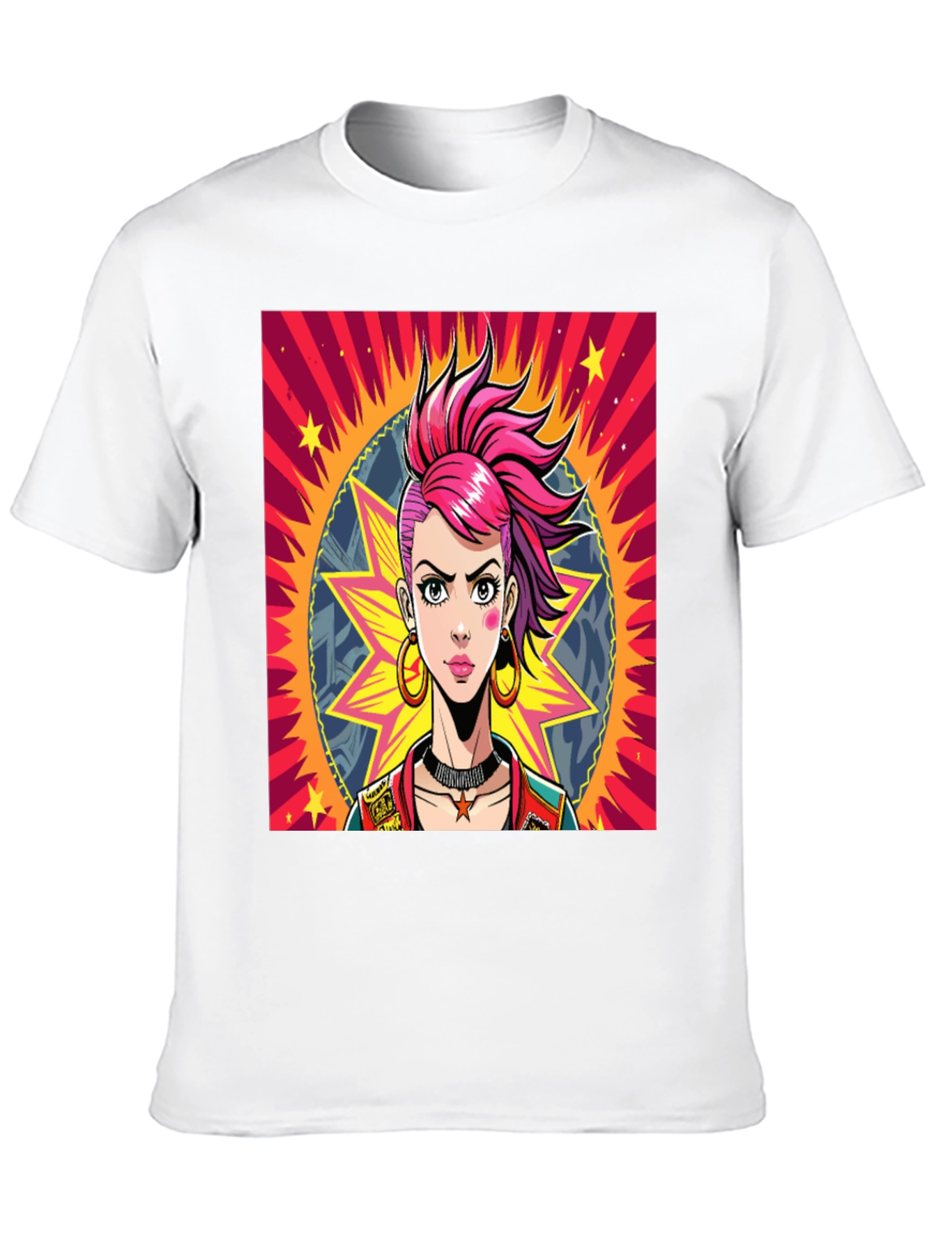 Edgy Cartoon Graphic Tee