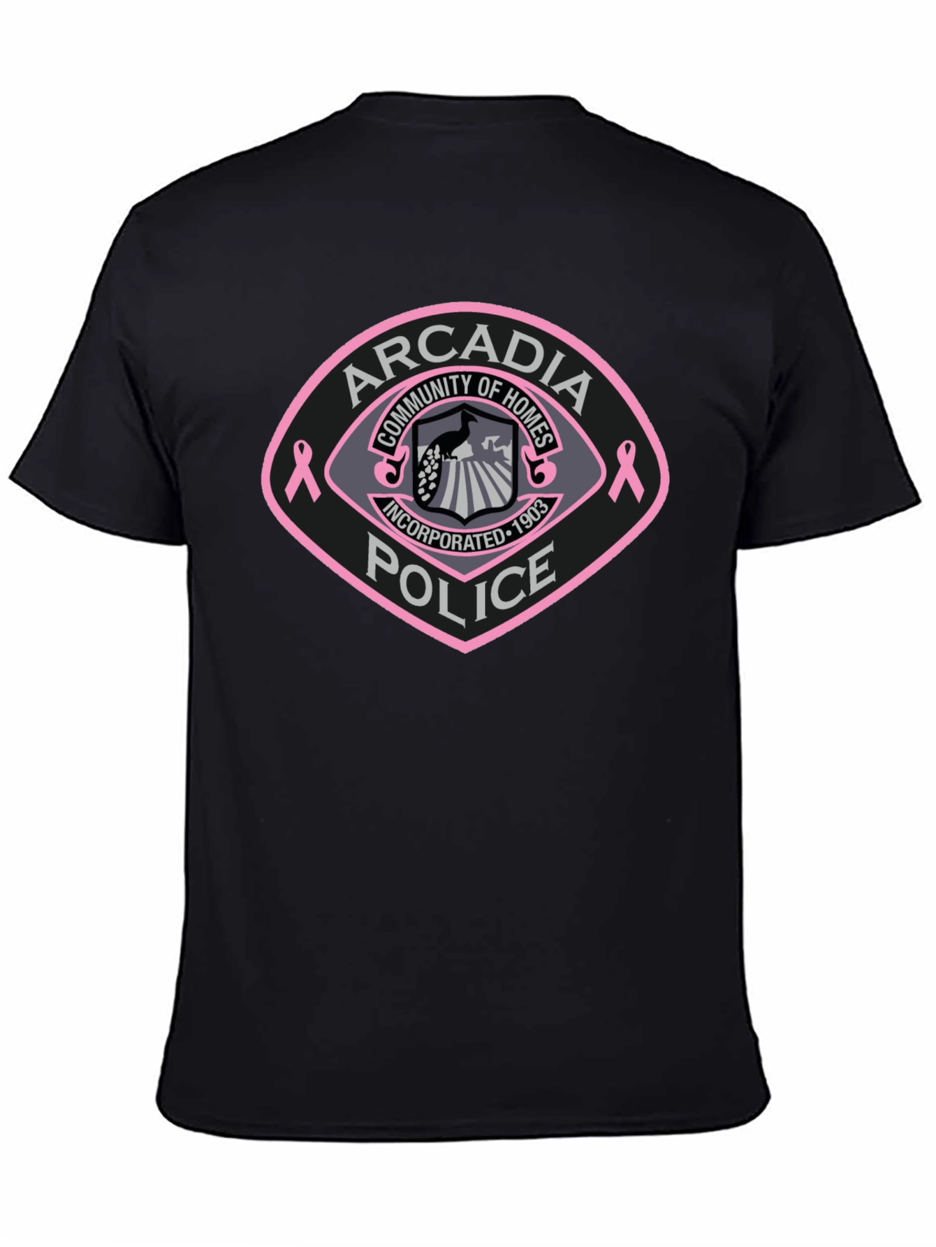 Arcadia Police Breast Cancer Awareness T-Shirt