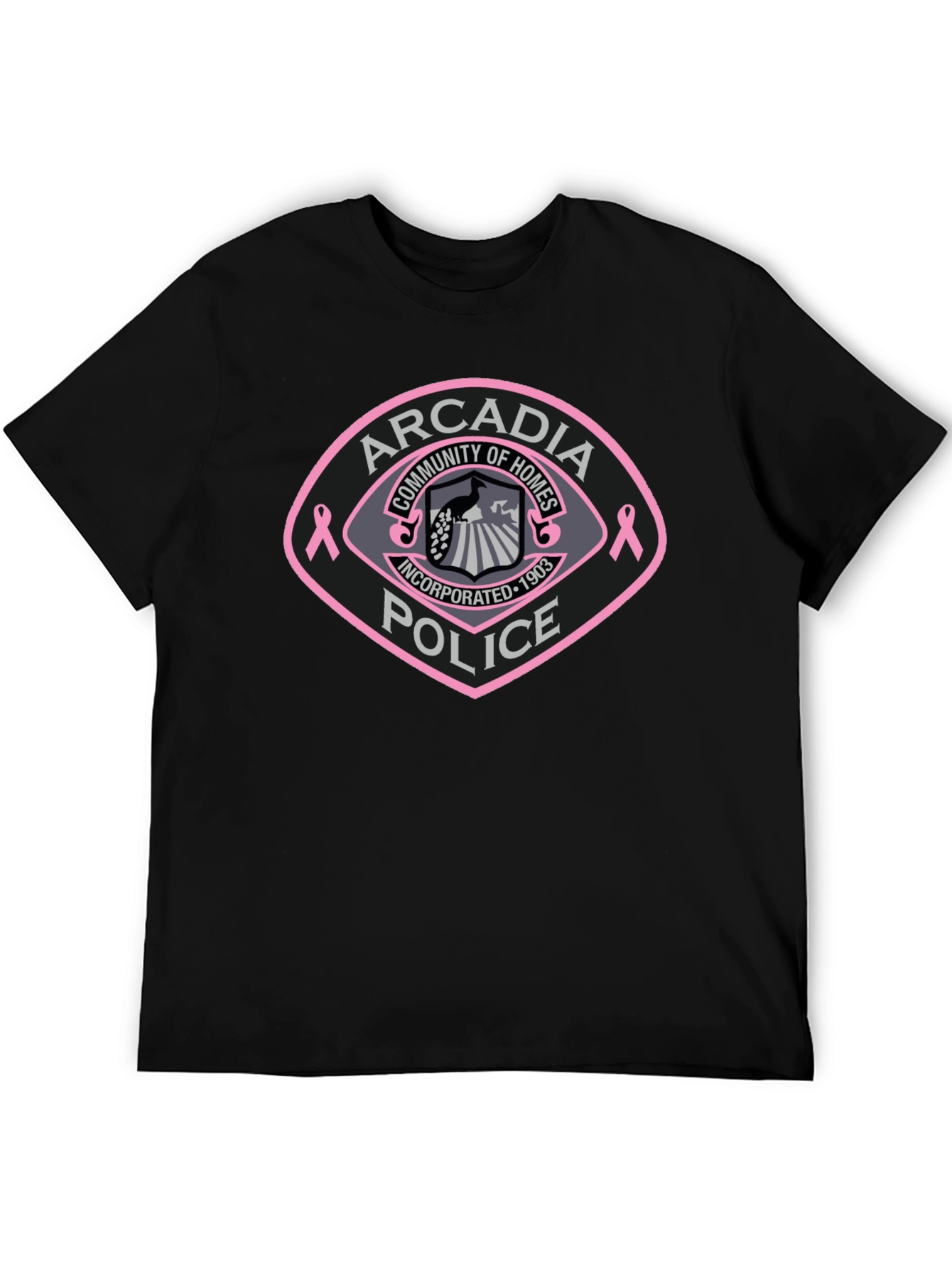 Arcadia Police Breast Cancer Awareness T-Shirt