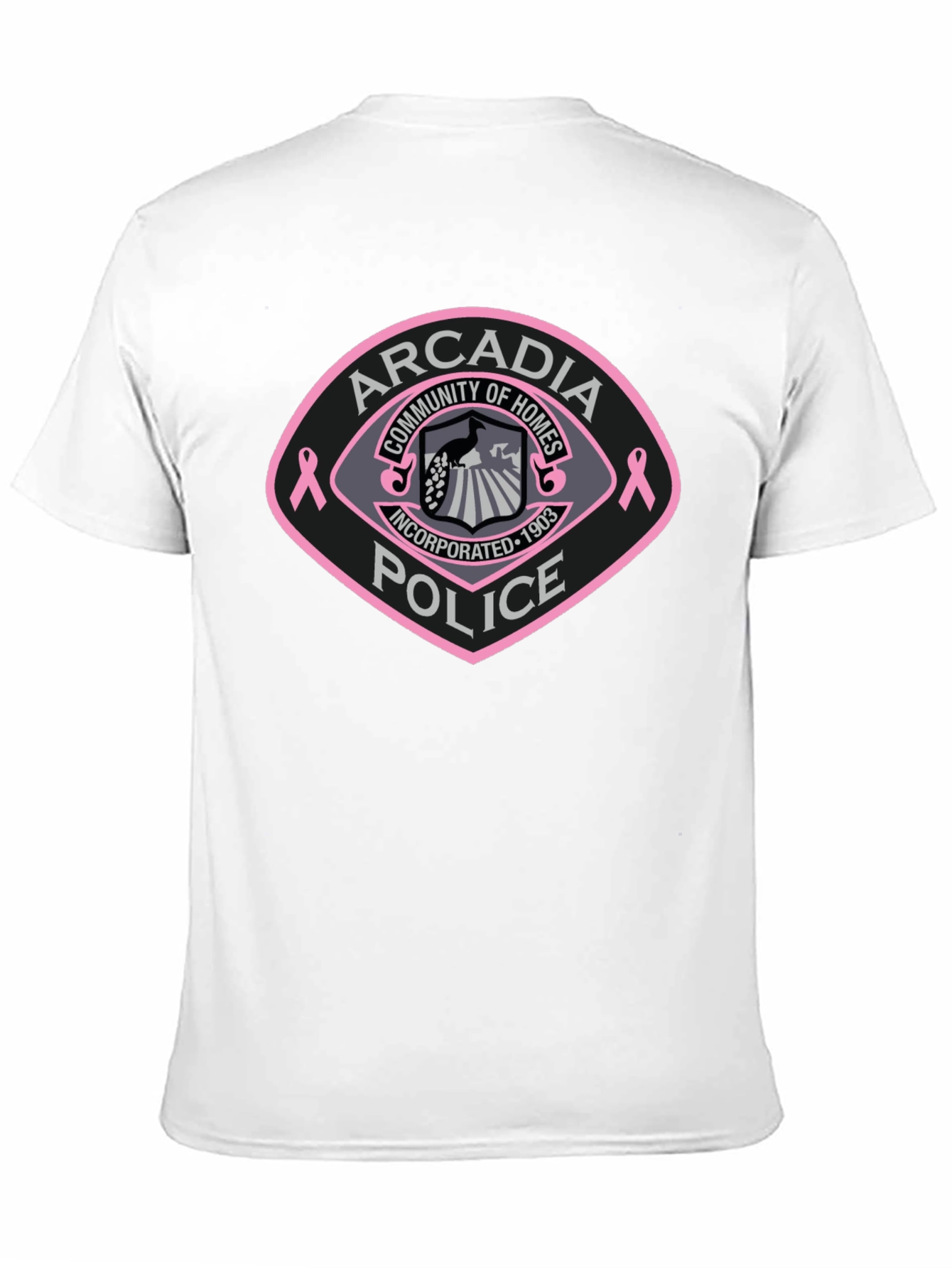 Arcadia Police Breast Cancer Awareness T-Shirt