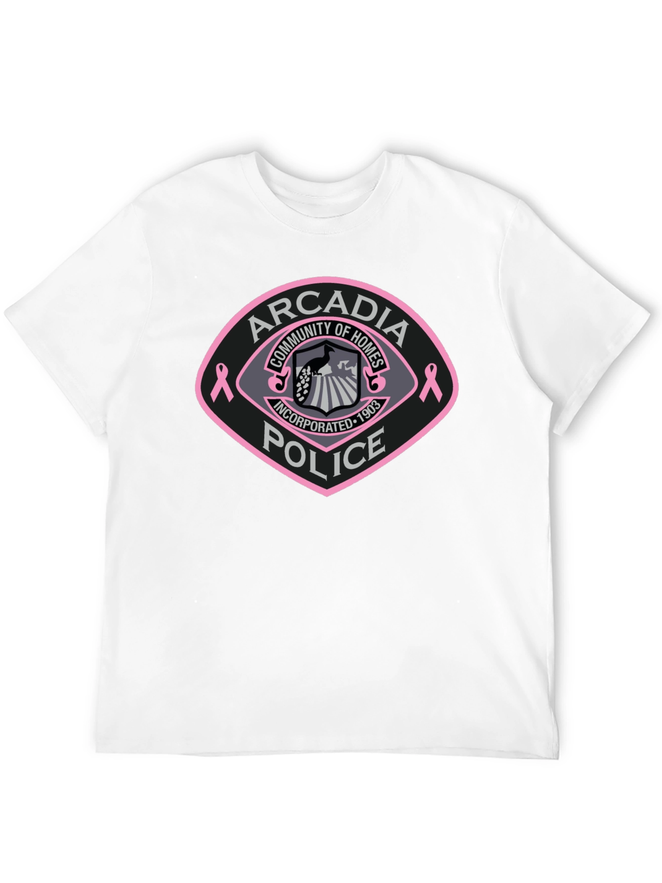 Arcadia Police Breast Cancer Awareness T-Shirt