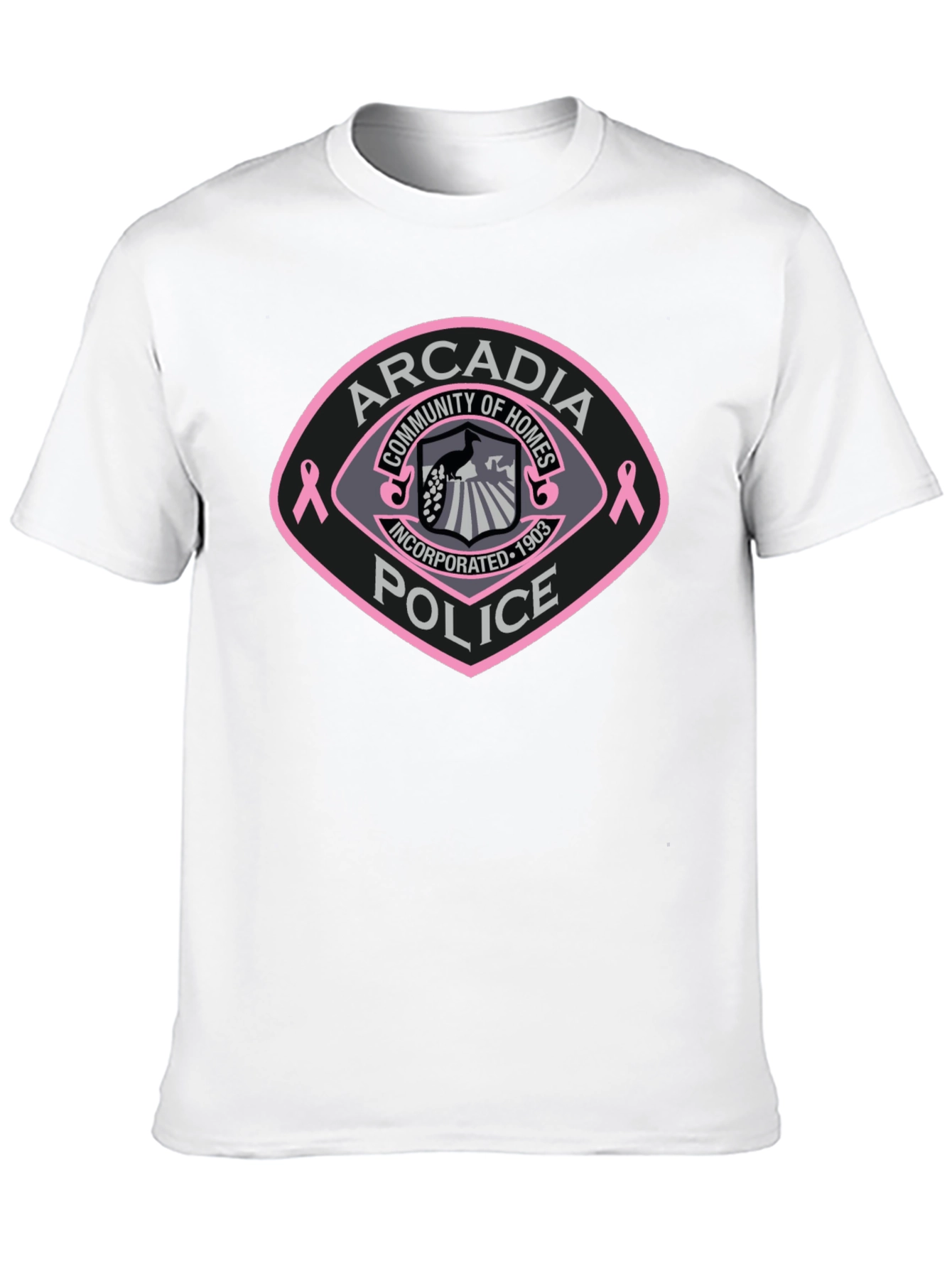 Arcadia Police Breast Cancer Awareness T-Shirt