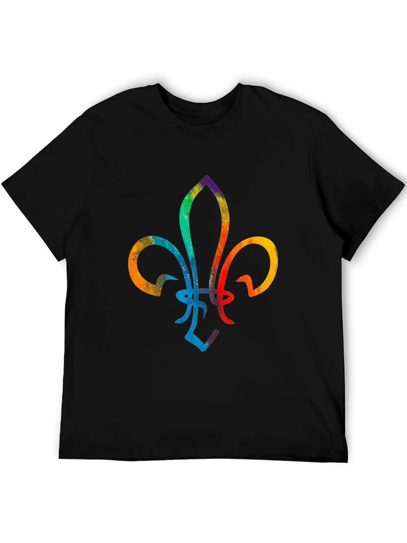 Colorful Fleur-de-lis Graphic Tee