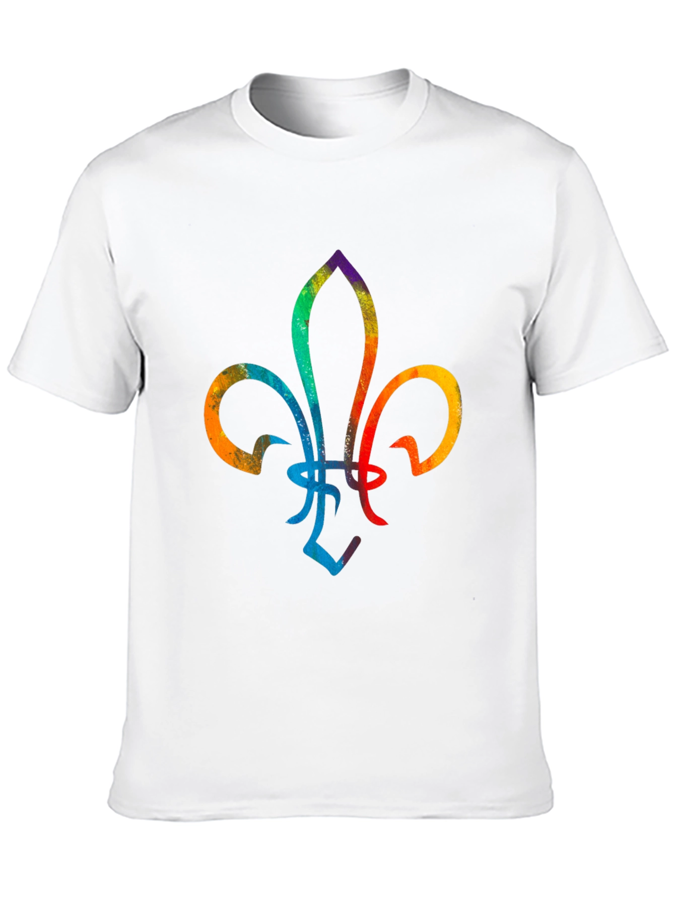 Colorful Fleur-de-lis Graphic Tee