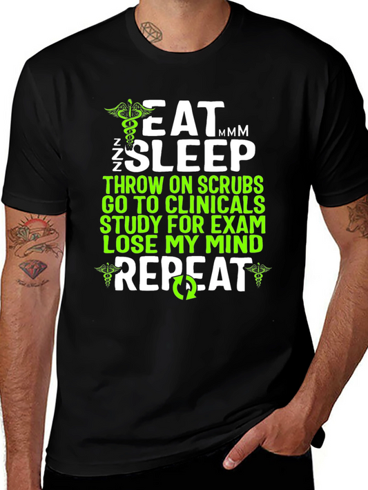 Eat Sleep Scrubs T-Shirt - Nurse Life Tee