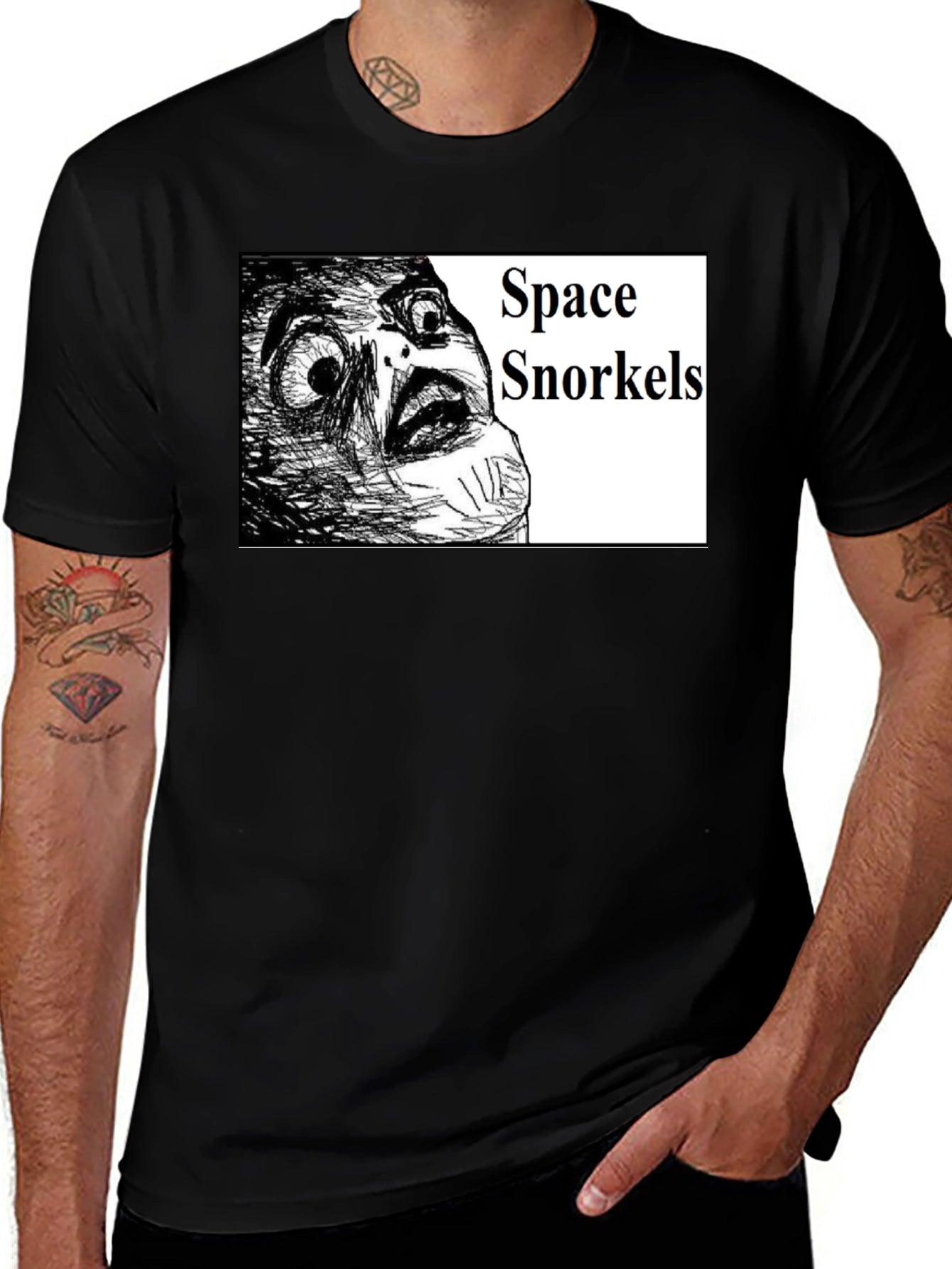 Space Snorkels Meme Graphic T-Shirt