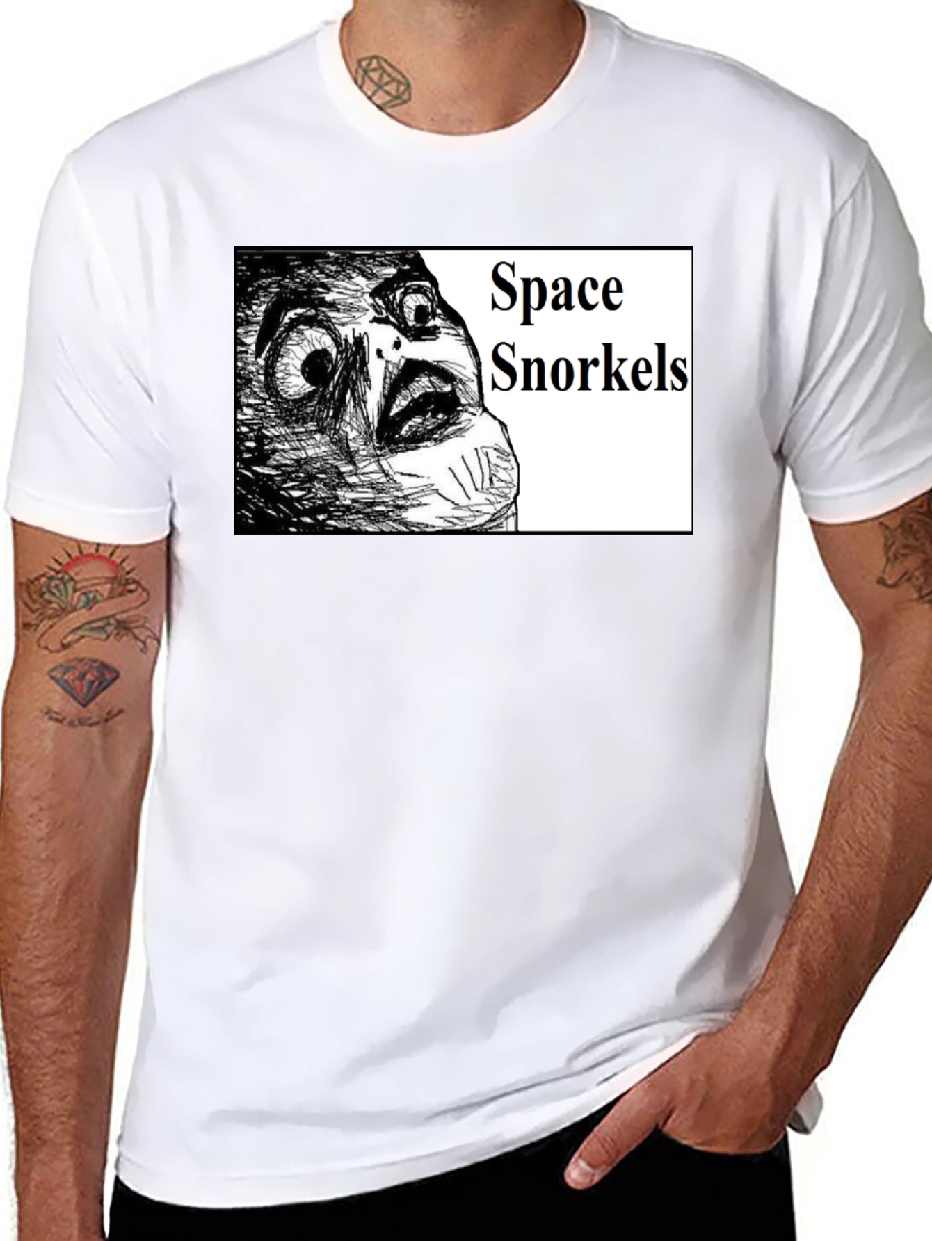 Space Snorkels Meme Graphic T-Shirt