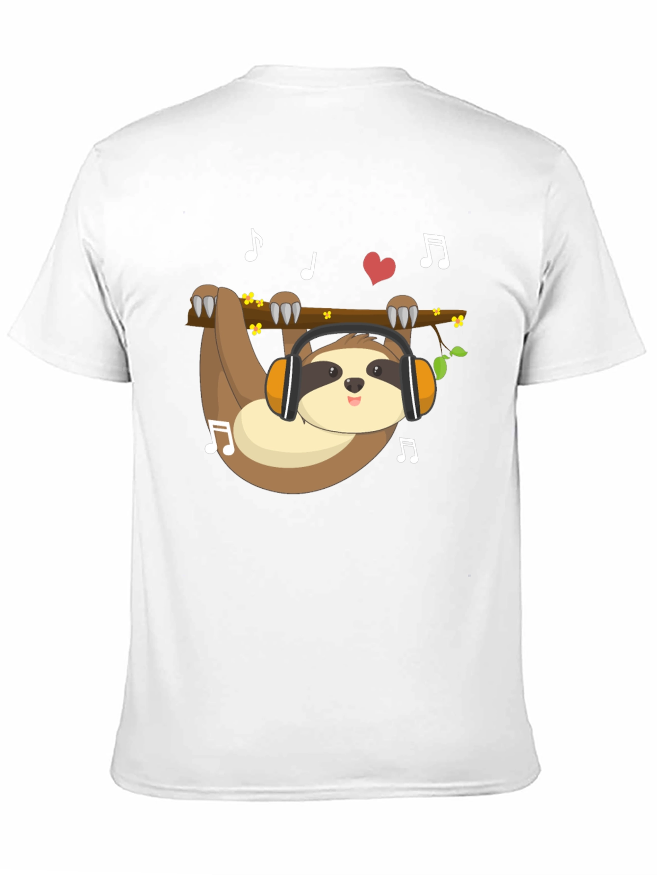 Sloth Music Lover T-Shirt - Relaxed Style