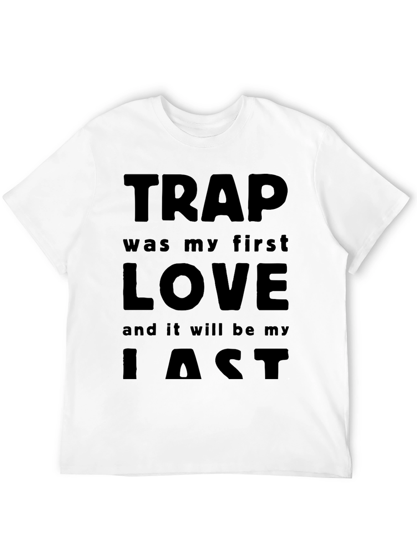 Trap My First Love Black T-Shirt