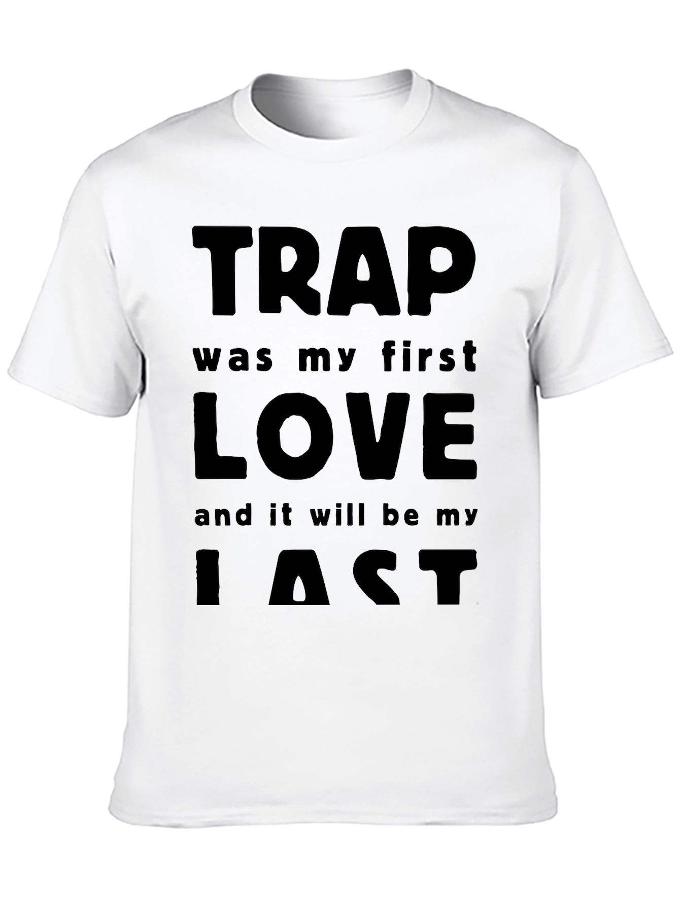 Trap My First Love Black T-Shirt